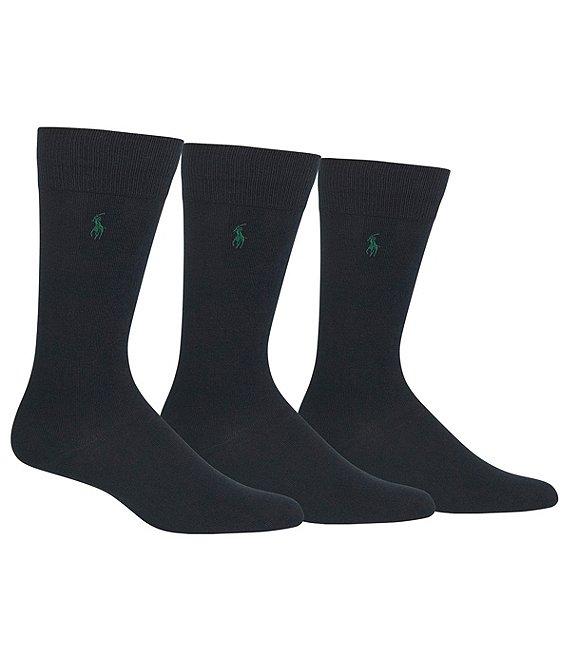 Polo Ralph Lauren Solid Dress Socks 3-Pack Product Image