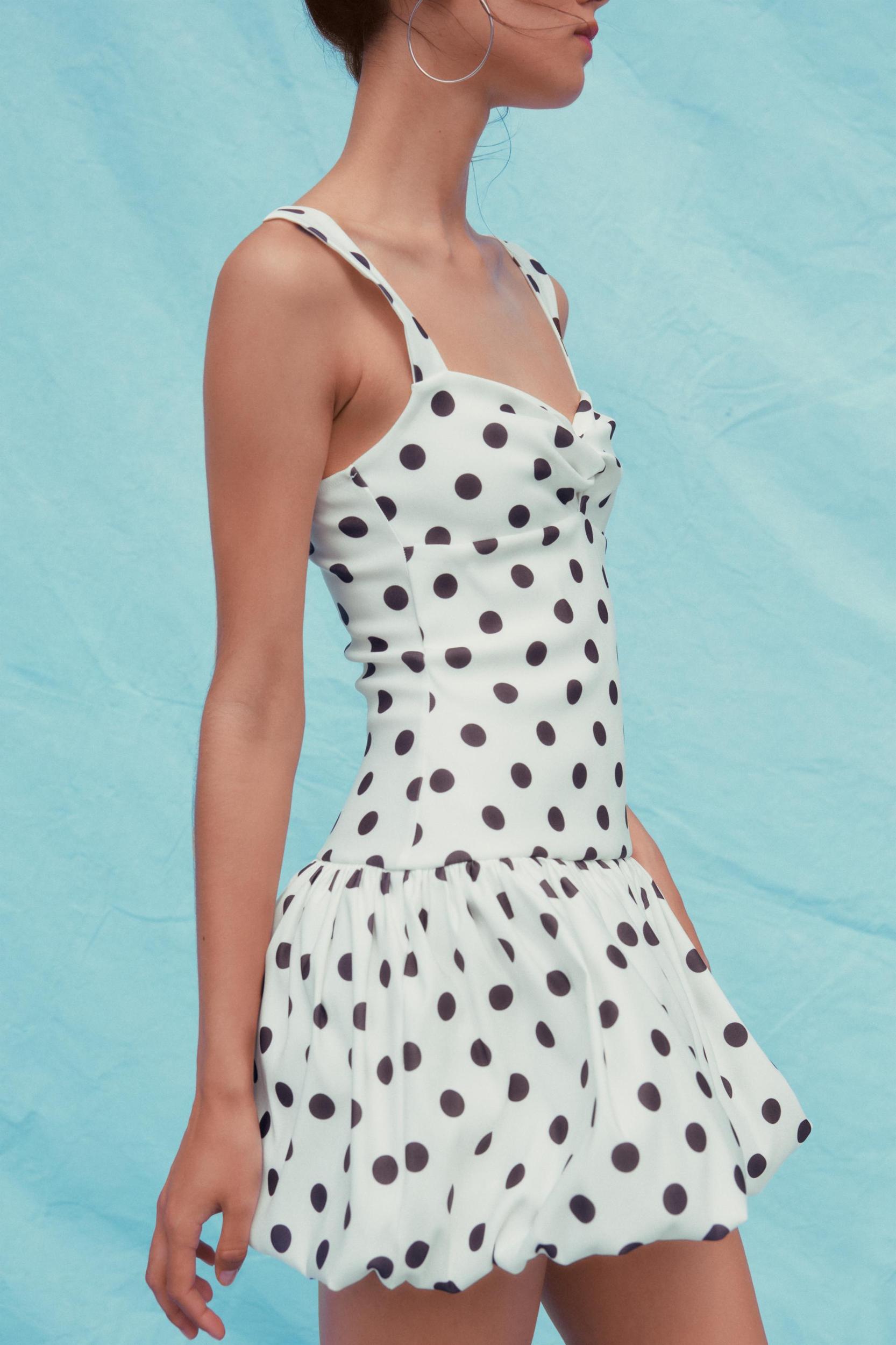 POLKA DOT BALLOON DRESS Product Image