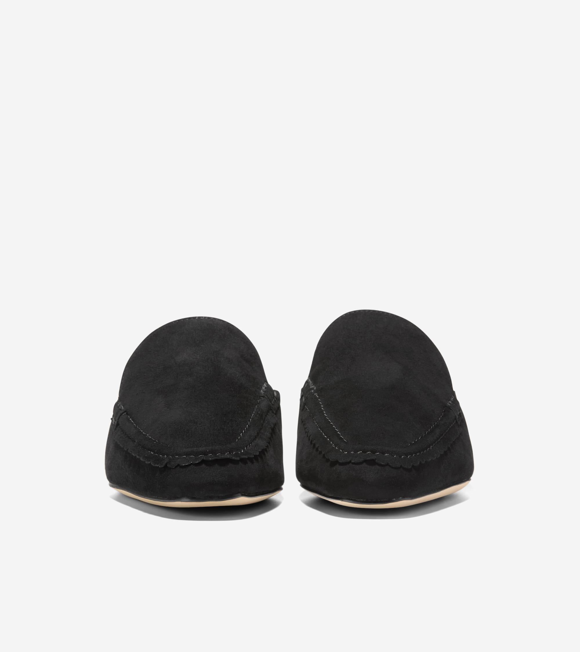 Women's Pollina Scalloped Mules in Black | Cole Haan Product Image