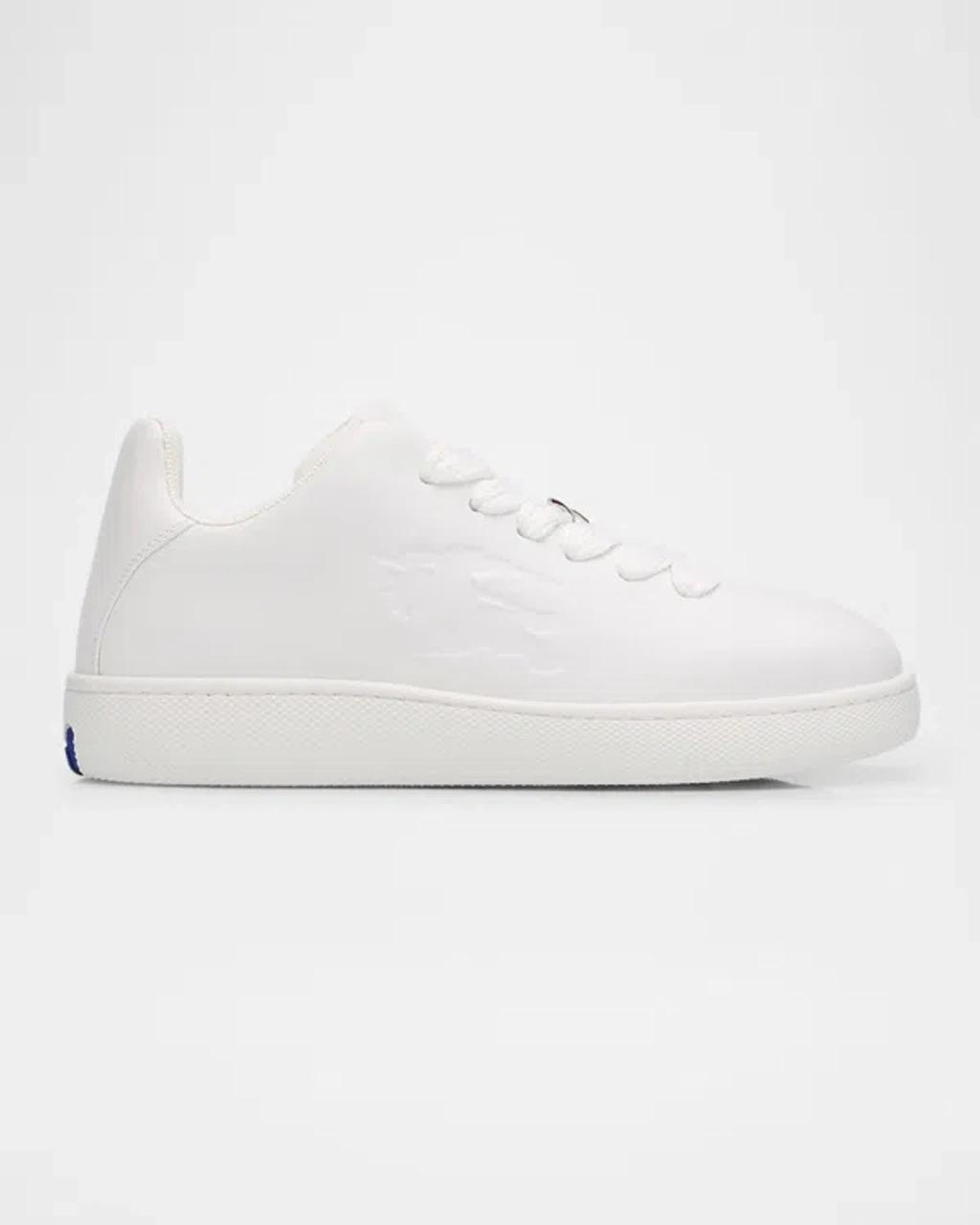 Men's Leather Box Low-Top Sneakers Product Image