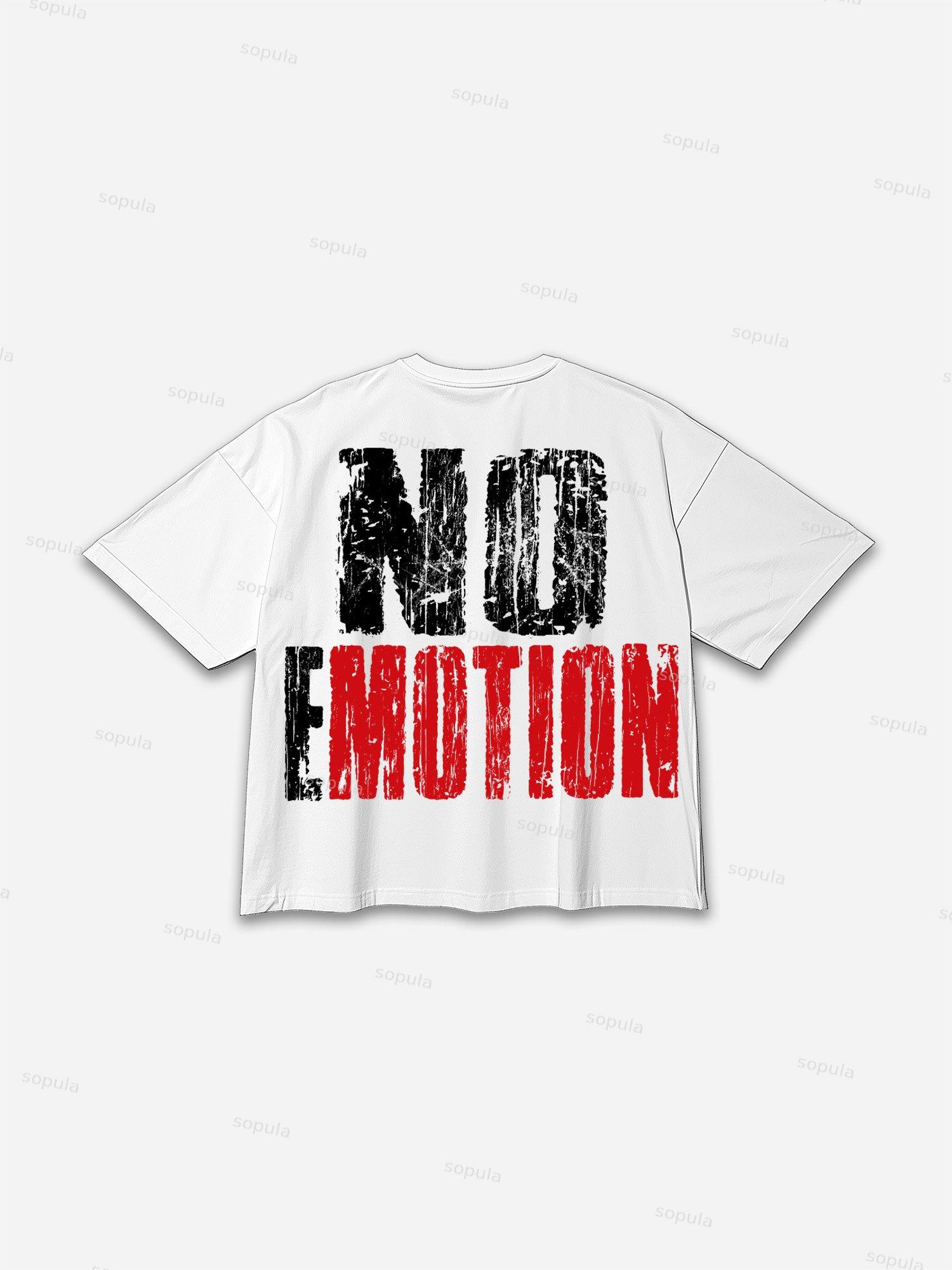 No Emotion Graphics Cotton Cropped T-Shirts Product Image