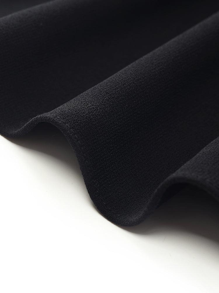 Triacetate V-Neck Ruched Women Midi Dress Product Image