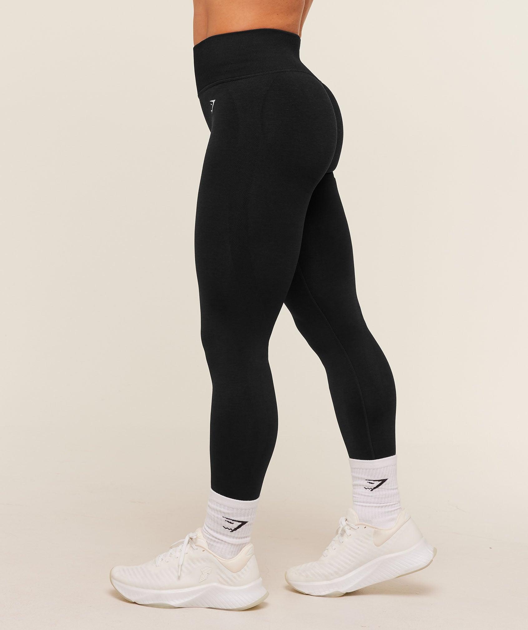 Gymshark Interval Seamless Leggings - Black Female Product Image