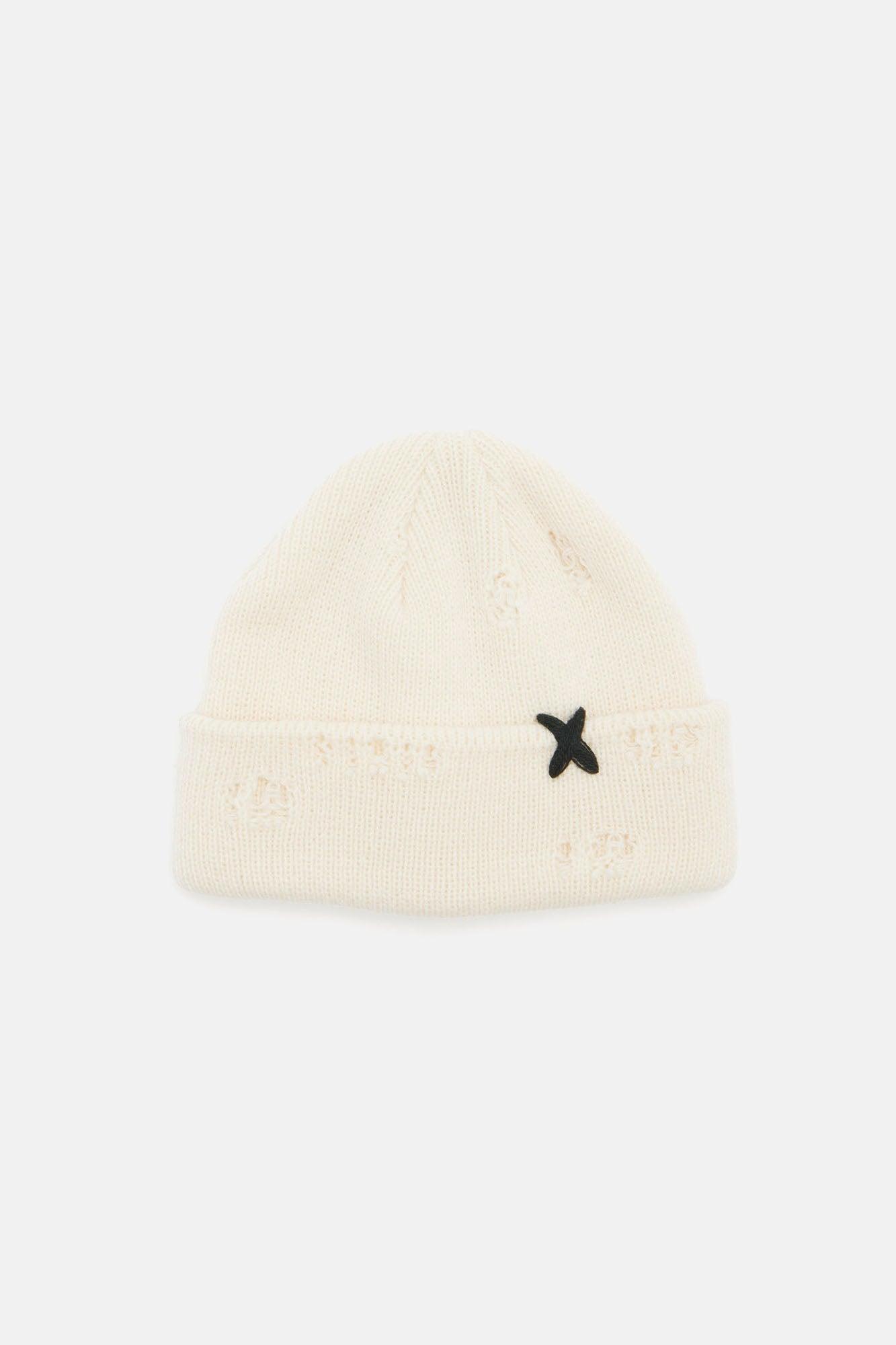Distressed Day Beanie - Cream Product Image