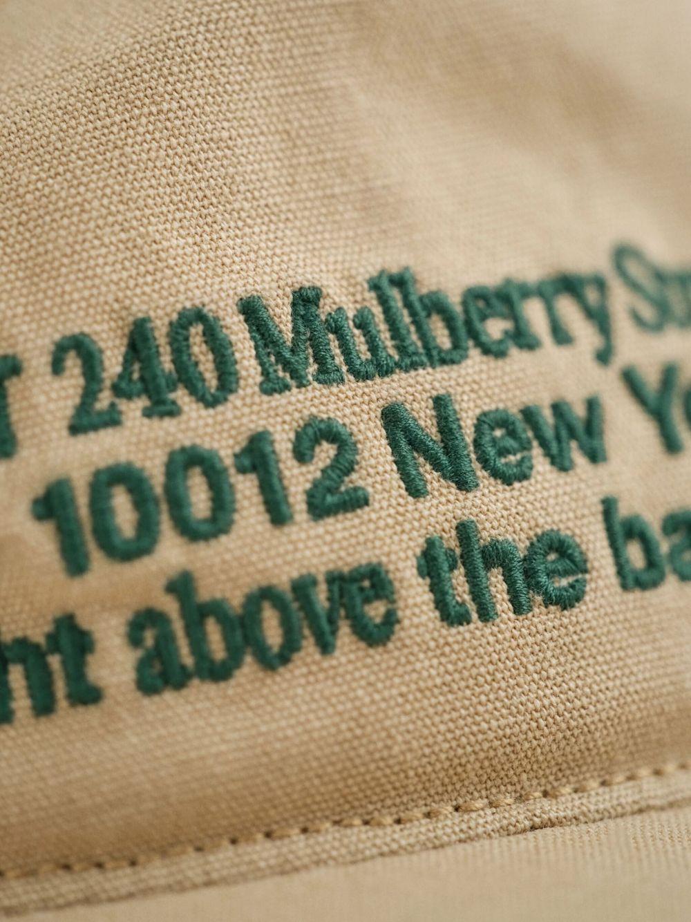 embroidered organic-cotton cap Product Image