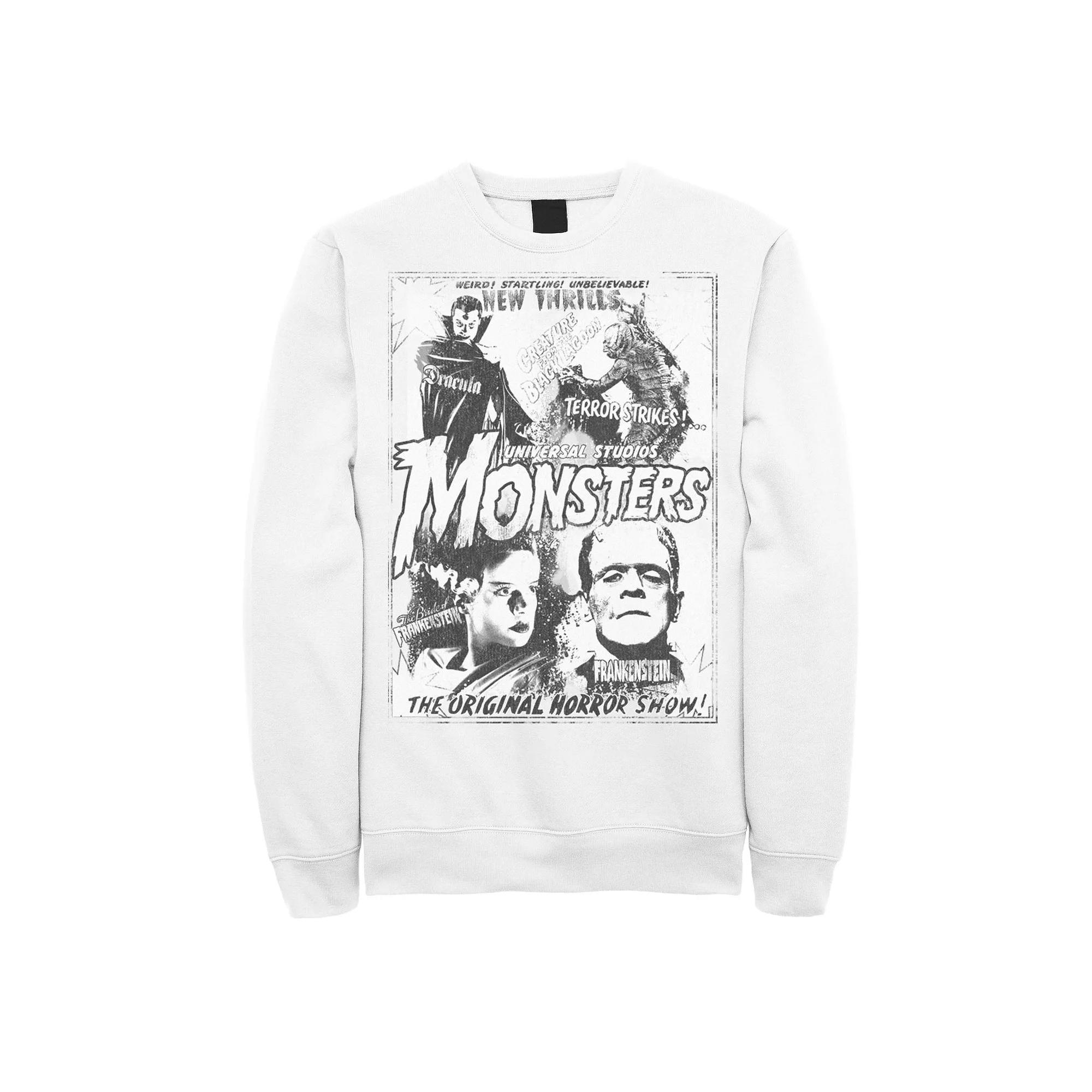 Men's Universal Monsters Collage Movie Poster Sweatshirt,  Product Image