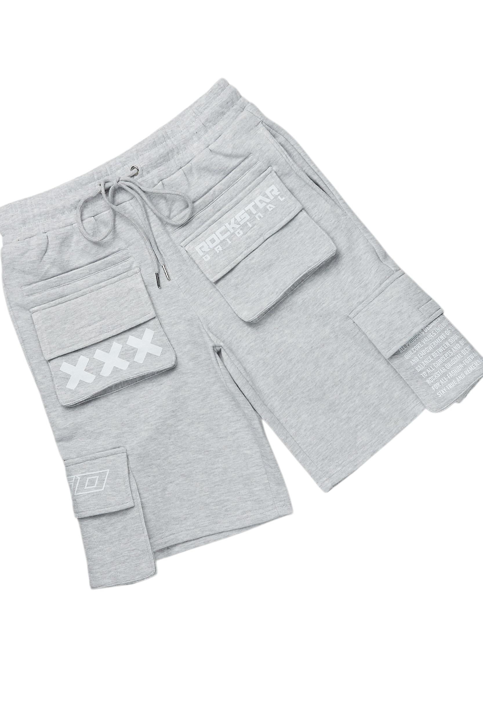 Jash Heather Grey Short Set Male Product Image
