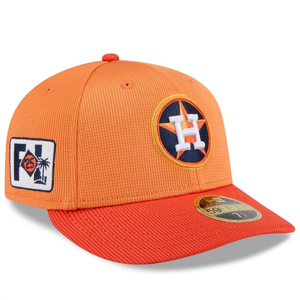 Men's New Era Orange Houston Astros 2025 Spring Training Low Profile 59FIFTY Fitted Hat,  Product Image