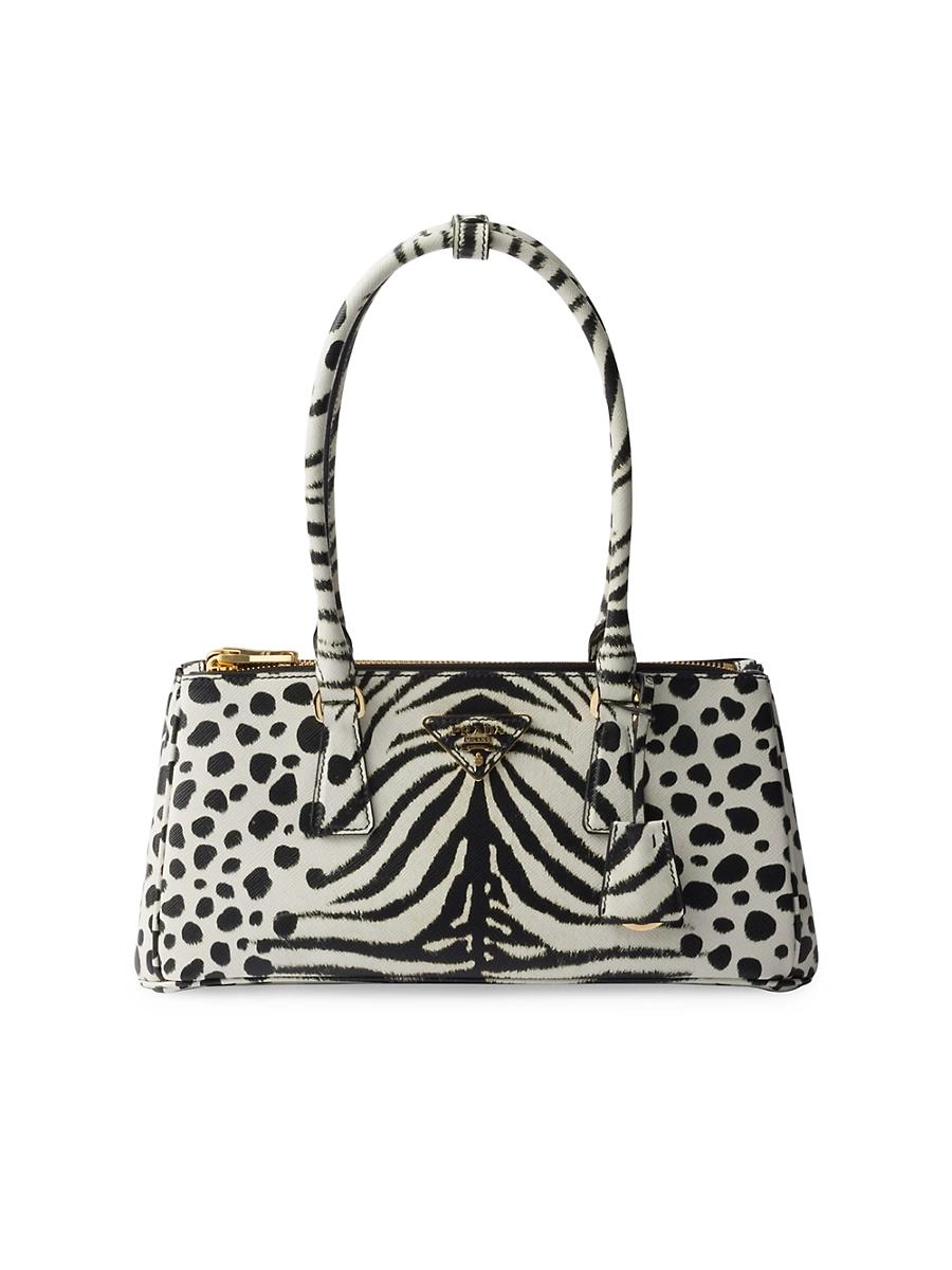 Womens Galleria Medium Printed Saffiano Leather Top Handle Bag Product Image