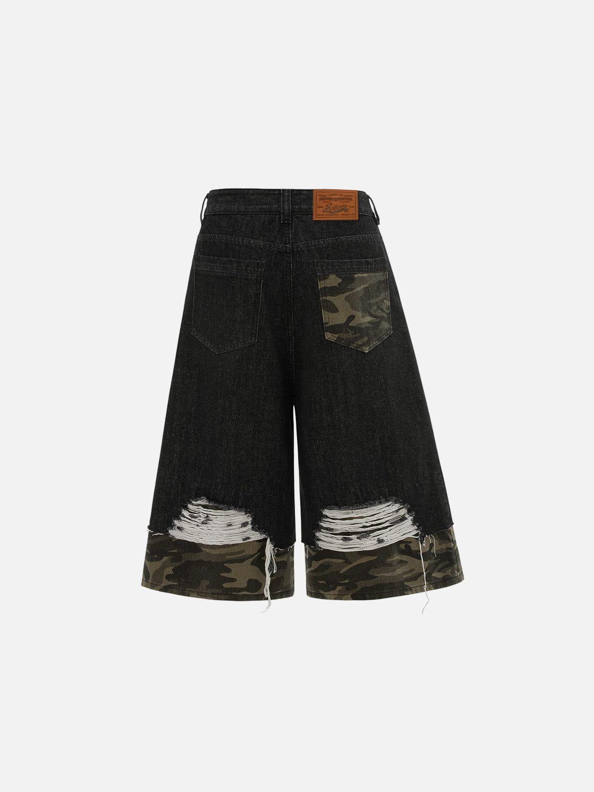 Aelfric Eden Camo Patchwork Longline Jorts Product Image