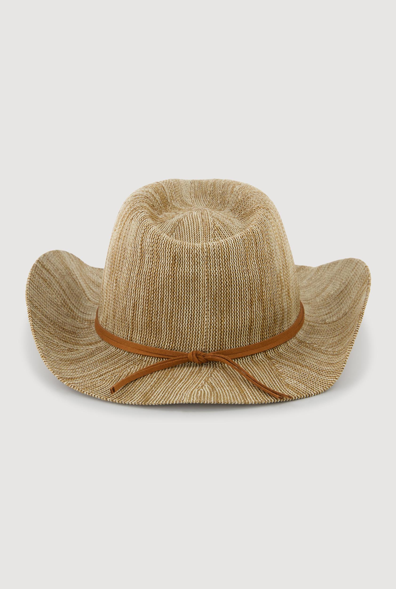 Tie Front Trim Cowboy Hat Female Product Image