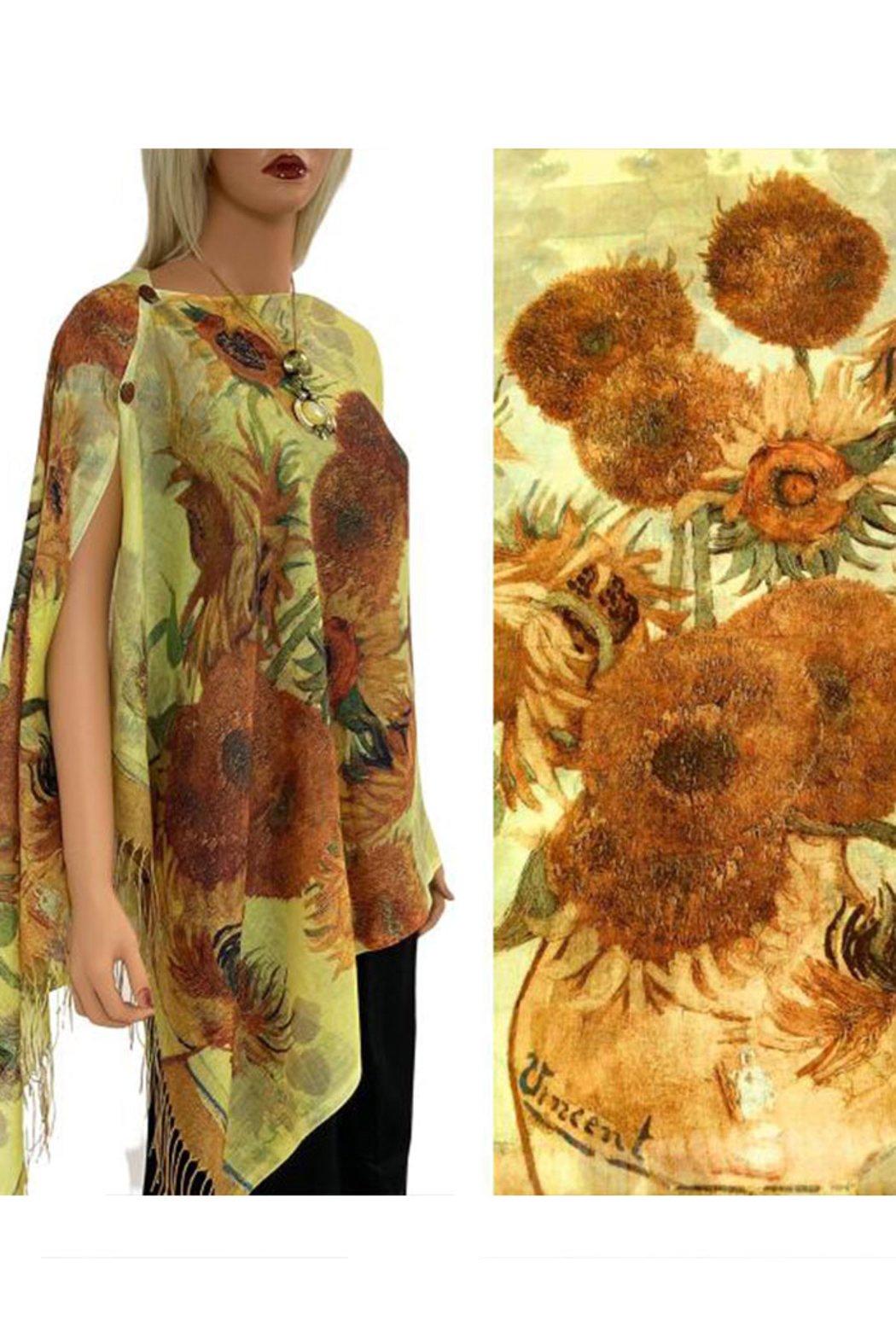 Art Design Cotton Touch Button Shawl Product Image