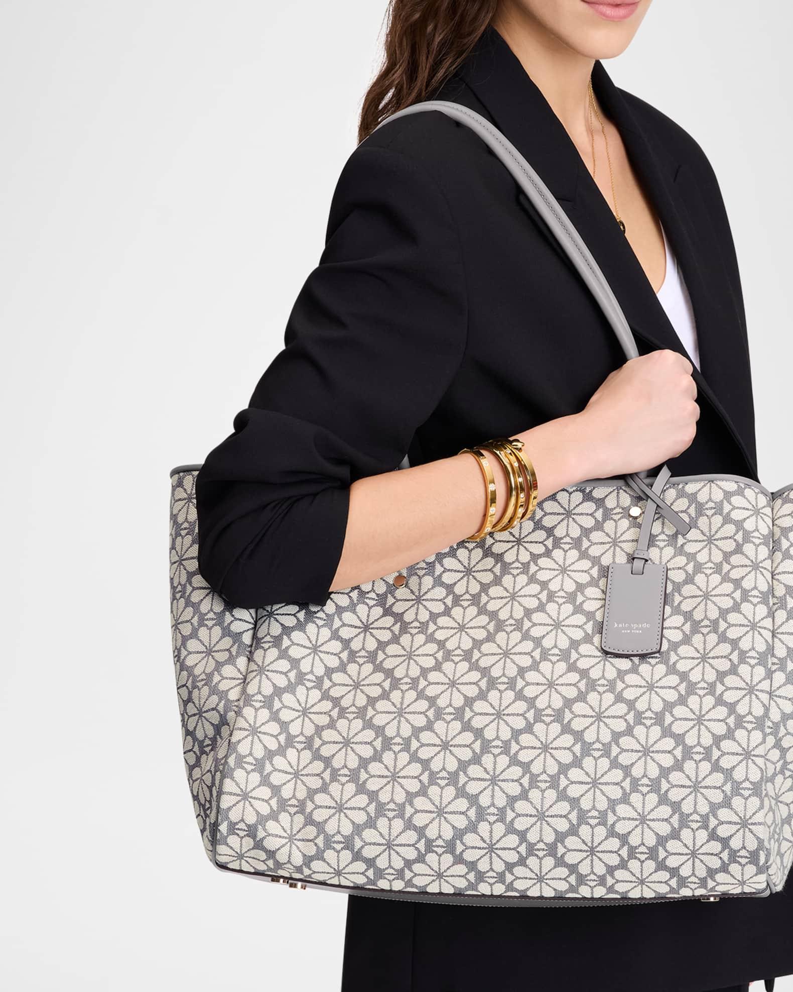 large spade flower jacquard tote bag  Product Image