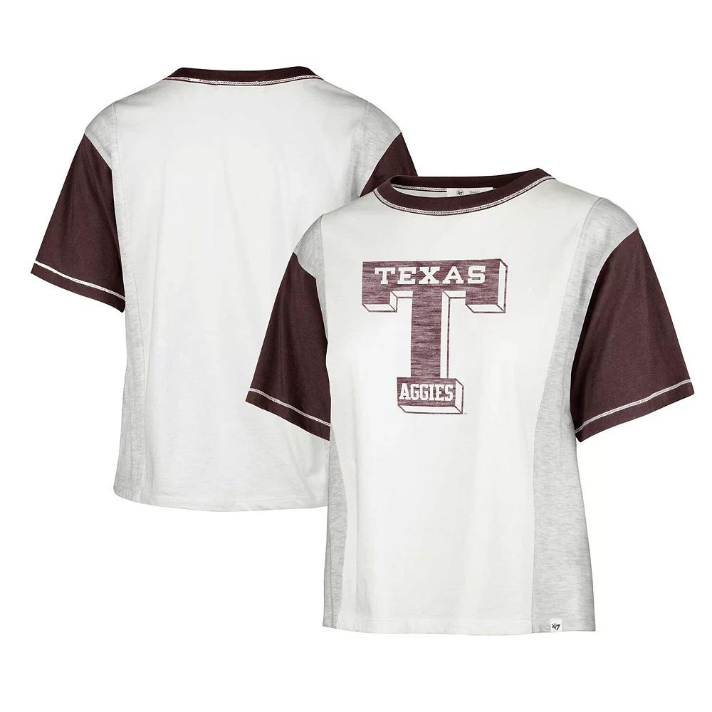 Women's '47 White Texas A&M Aggies Vault Premier Tilda T-Shirt, Size: Small Product Image