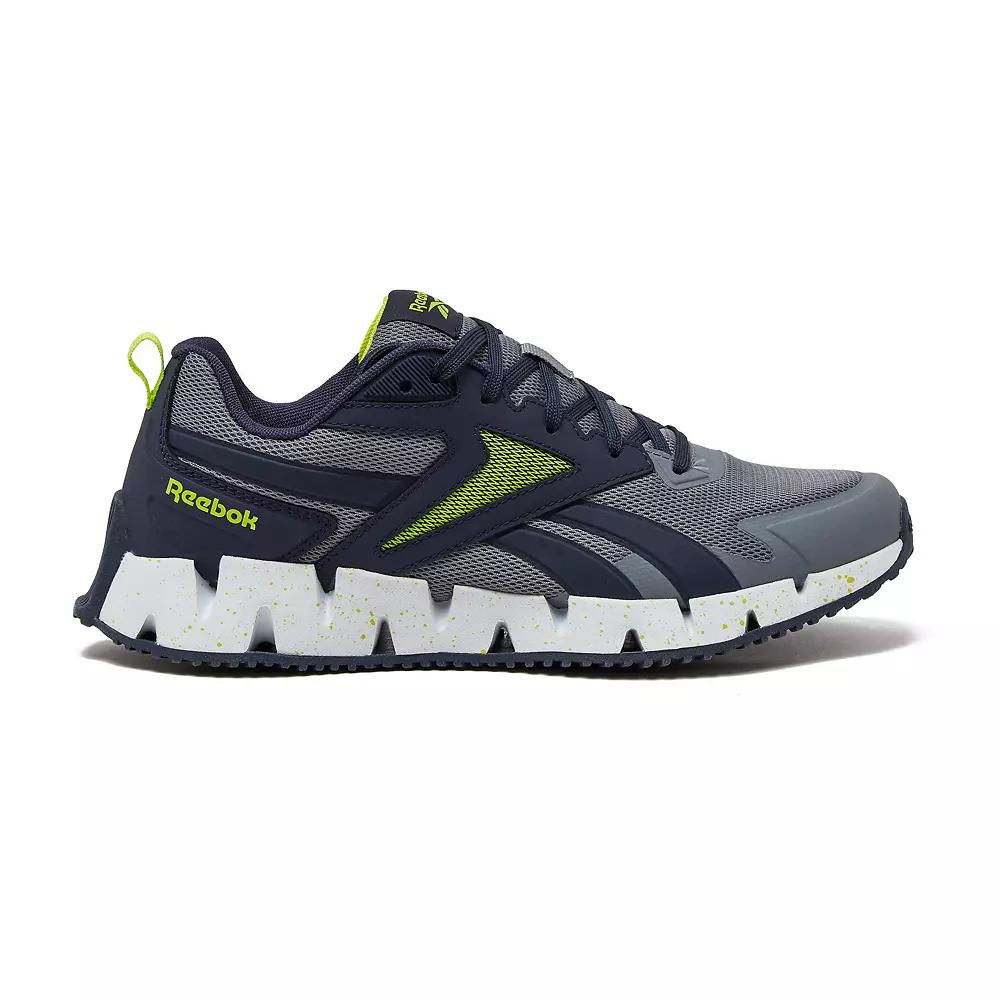 Reebok Zig Vector Men's Tennis Shoes, Size: 9, Alloy Grey Yellow Product Image