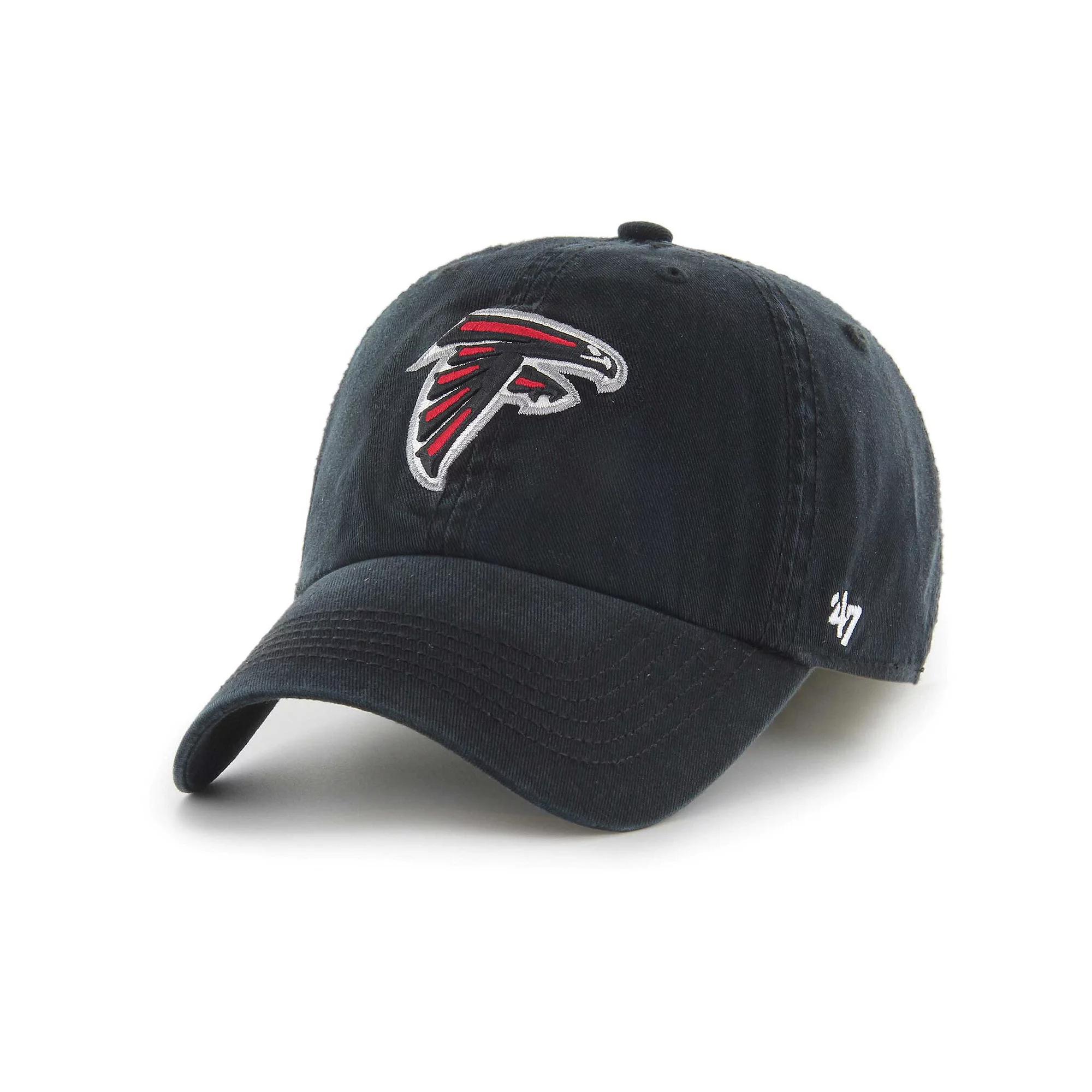 Men's '47 Black Atlanta Falcons Franchise Logo Fitted Hat,  Product Image