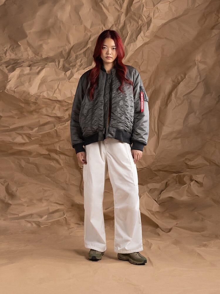 WOMEN'S MA-1 SHIRRING BOMBER JACKET Product Image