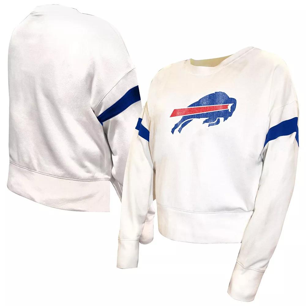Women's Fanatics  White Buffalo Bills Plus Size Fleece Pullover Sweatshirt, Size: 4XL Product Image