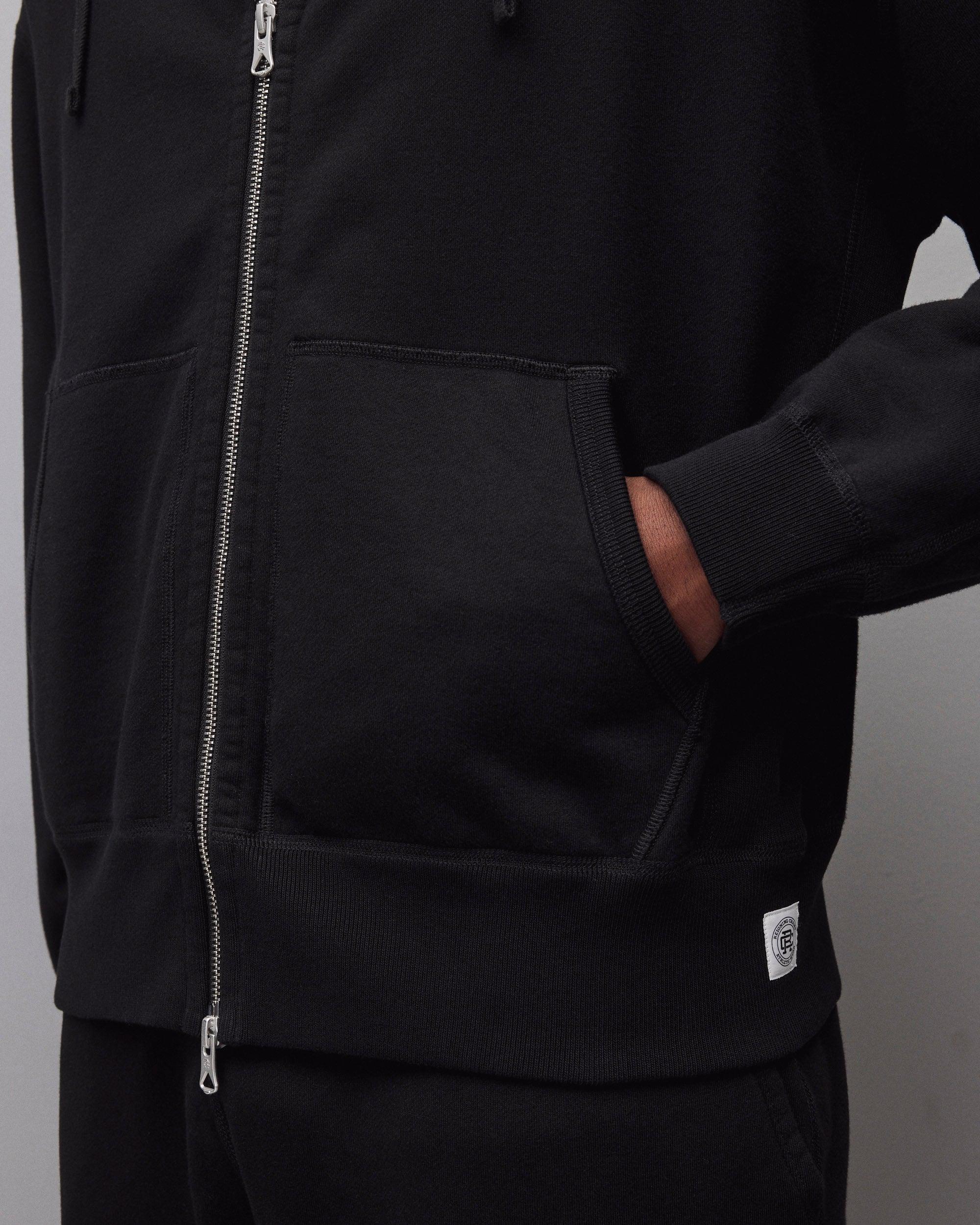 Midweight Terry Relaxed Zip Hoodie Male Product Image