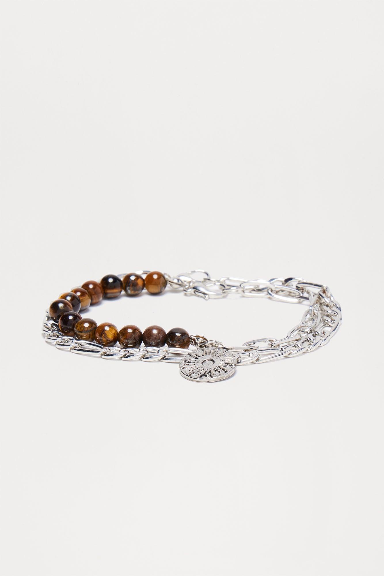 Bordeaux Link Bracelet Set - Silver Product Image