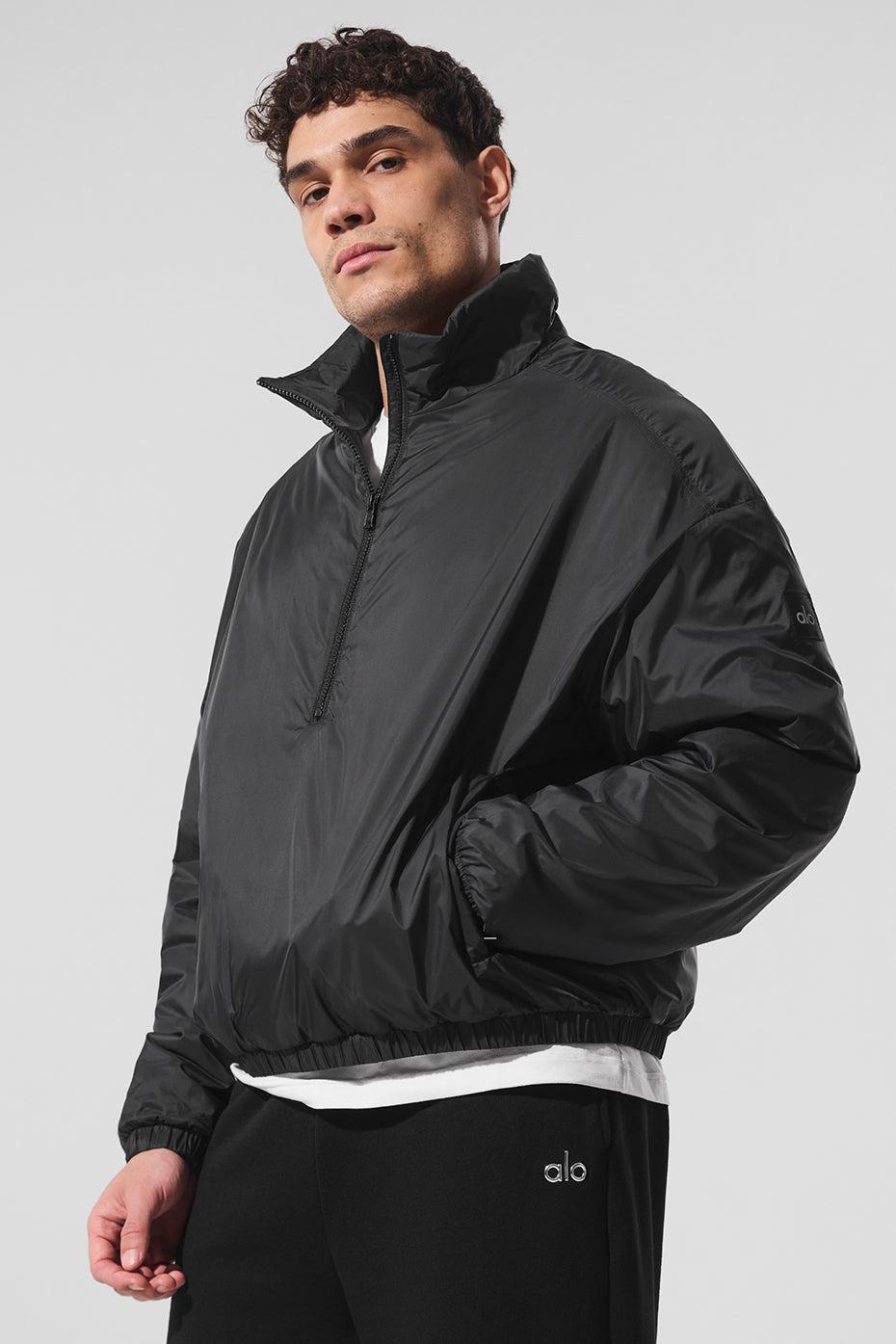 Latitude Light Weight 1/2 Zip Pullover Jacket - Black Product Image