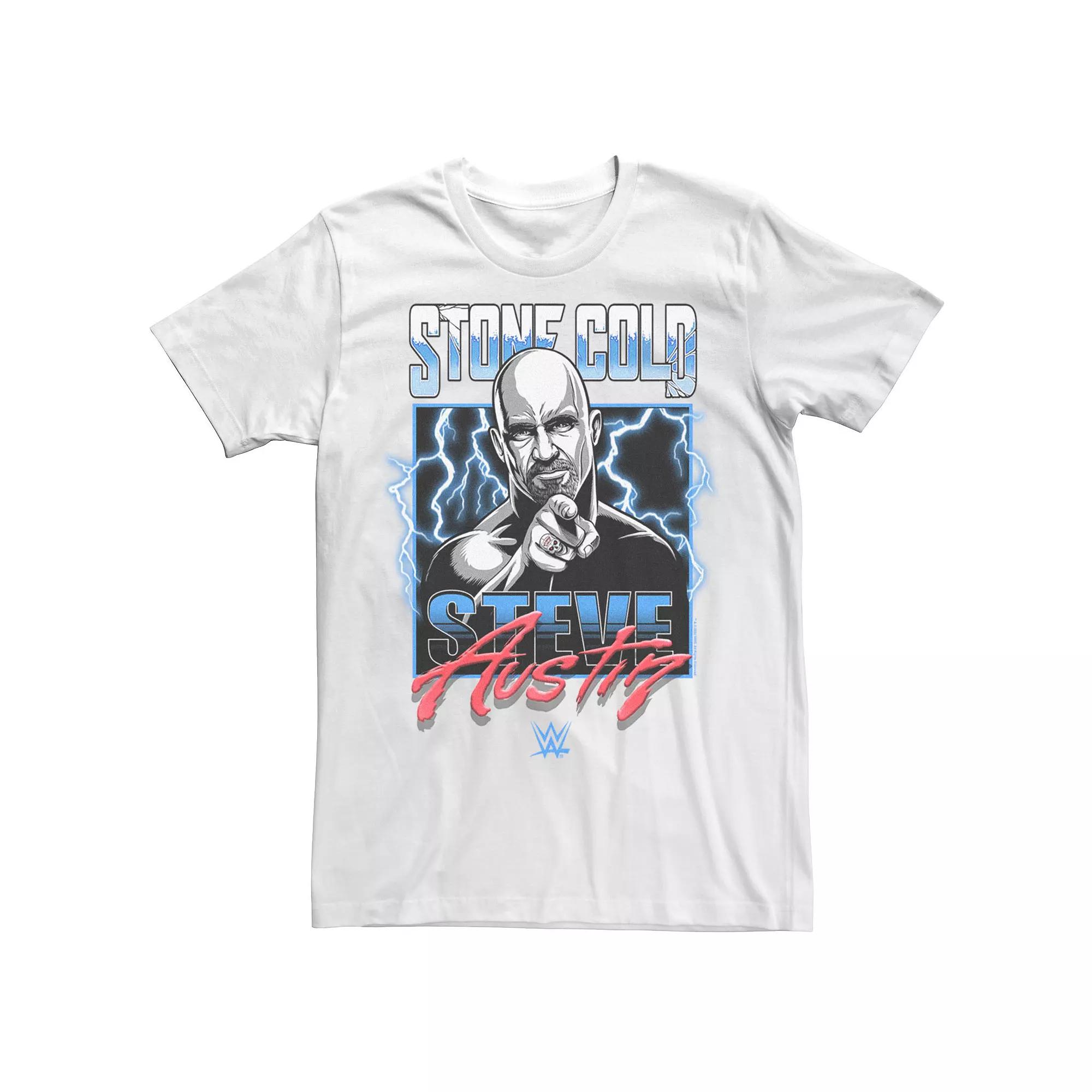 Men's WWE Stone Cold Steve Austin Electric Poster Tee,  Product Image