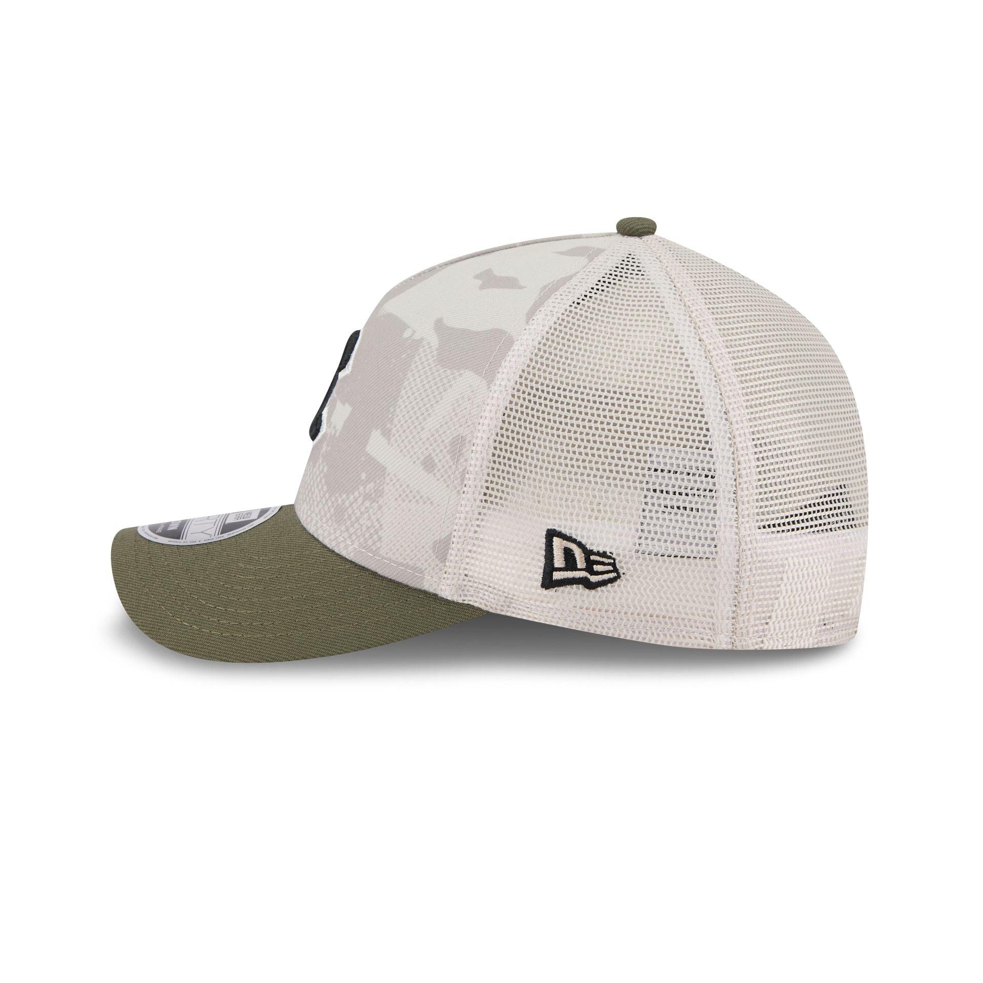Chicago Cubs Armed Forces Day 2025 9FORTY M-Crown A-Frame Trucker Hat Male Product Image