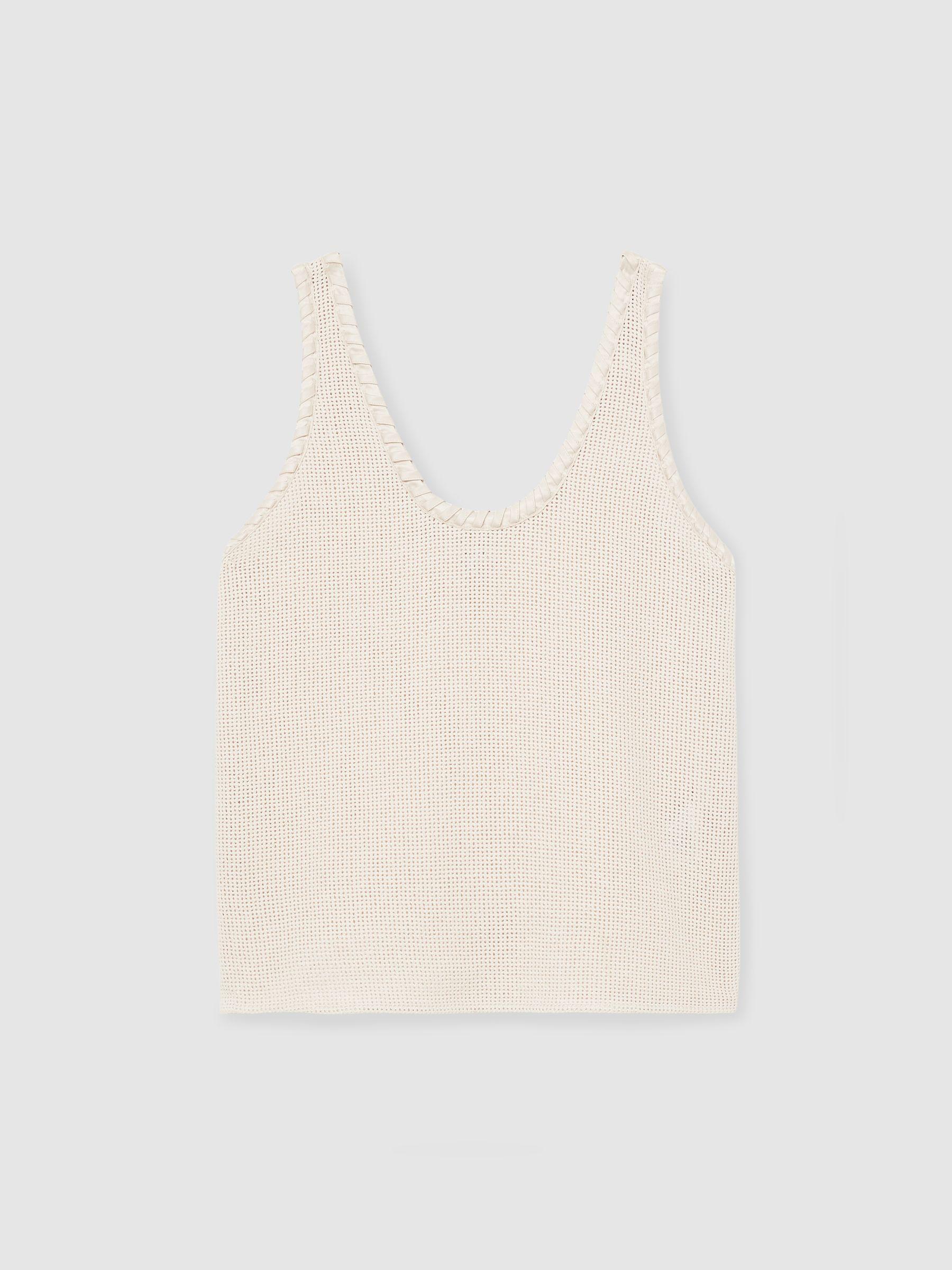 Crochet Tank Top in Cream Product Image