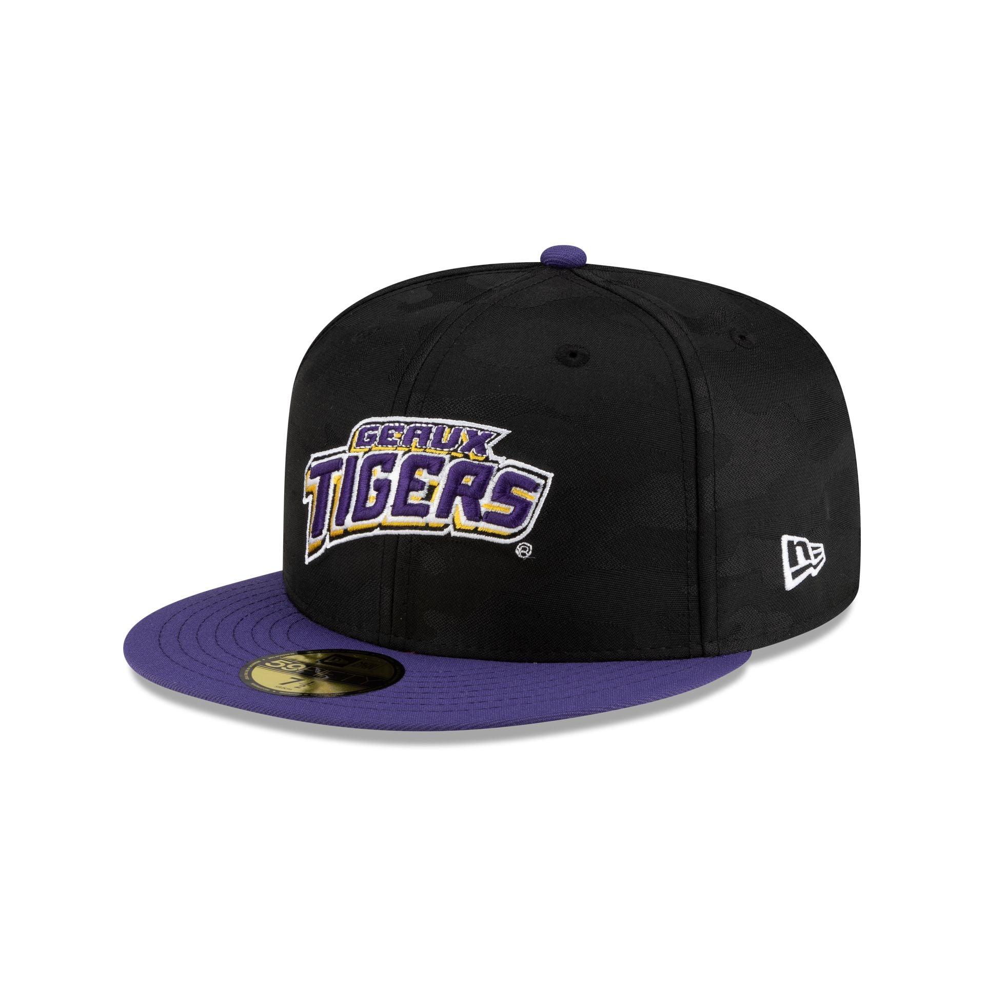 LSU Tigers Black Camo 59FIFTY Fitted Hat Male Product Image