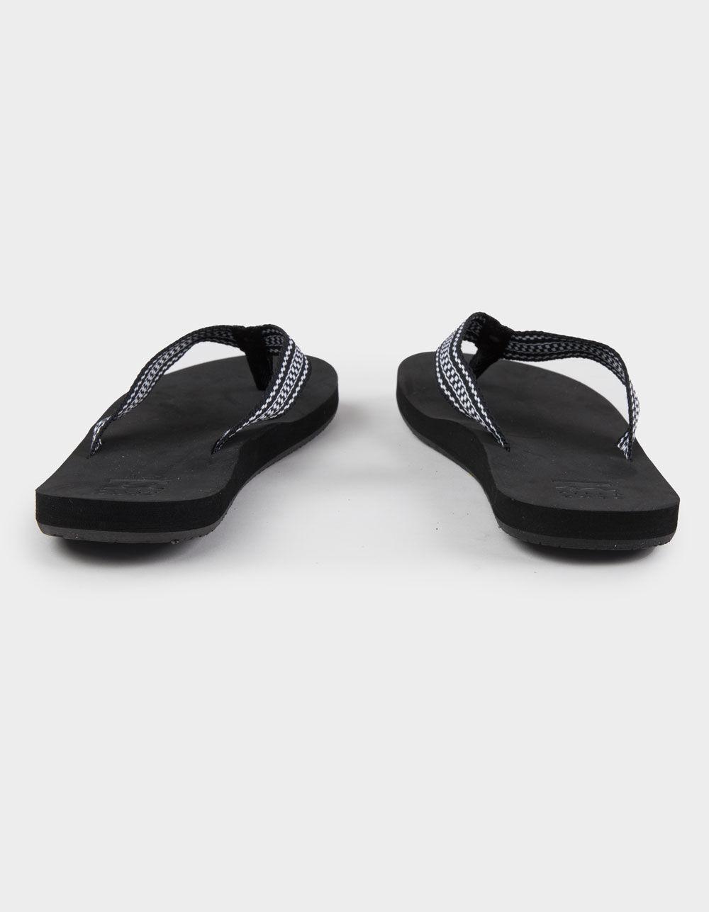 BILLABONG Ailani Womens Thong Flip Flops - BLACK/WHITE Product Image