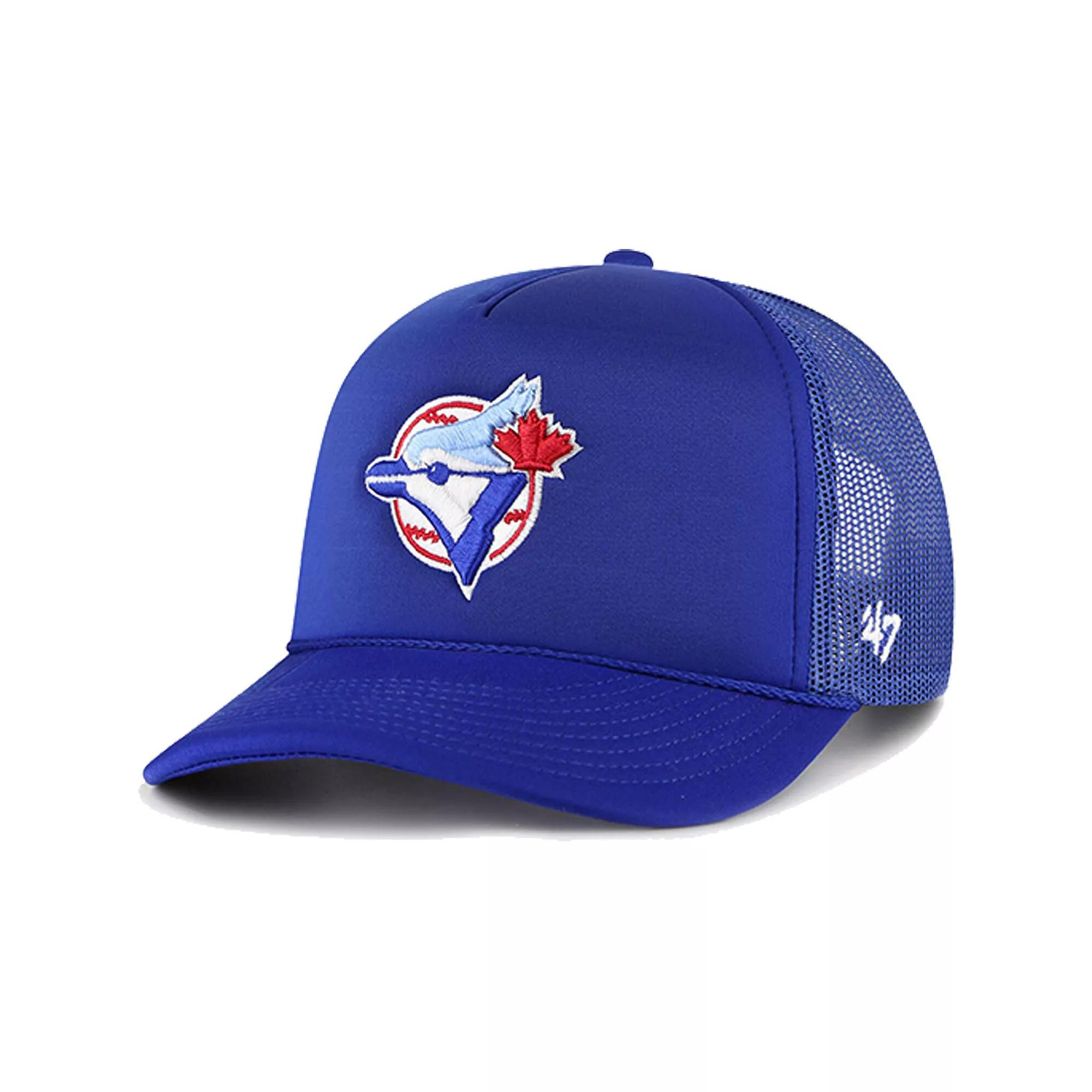 Men's '47 Royal Toronto Blue Jays Foam Logo Trucker Snapback Hat, Jay Blue Product Image