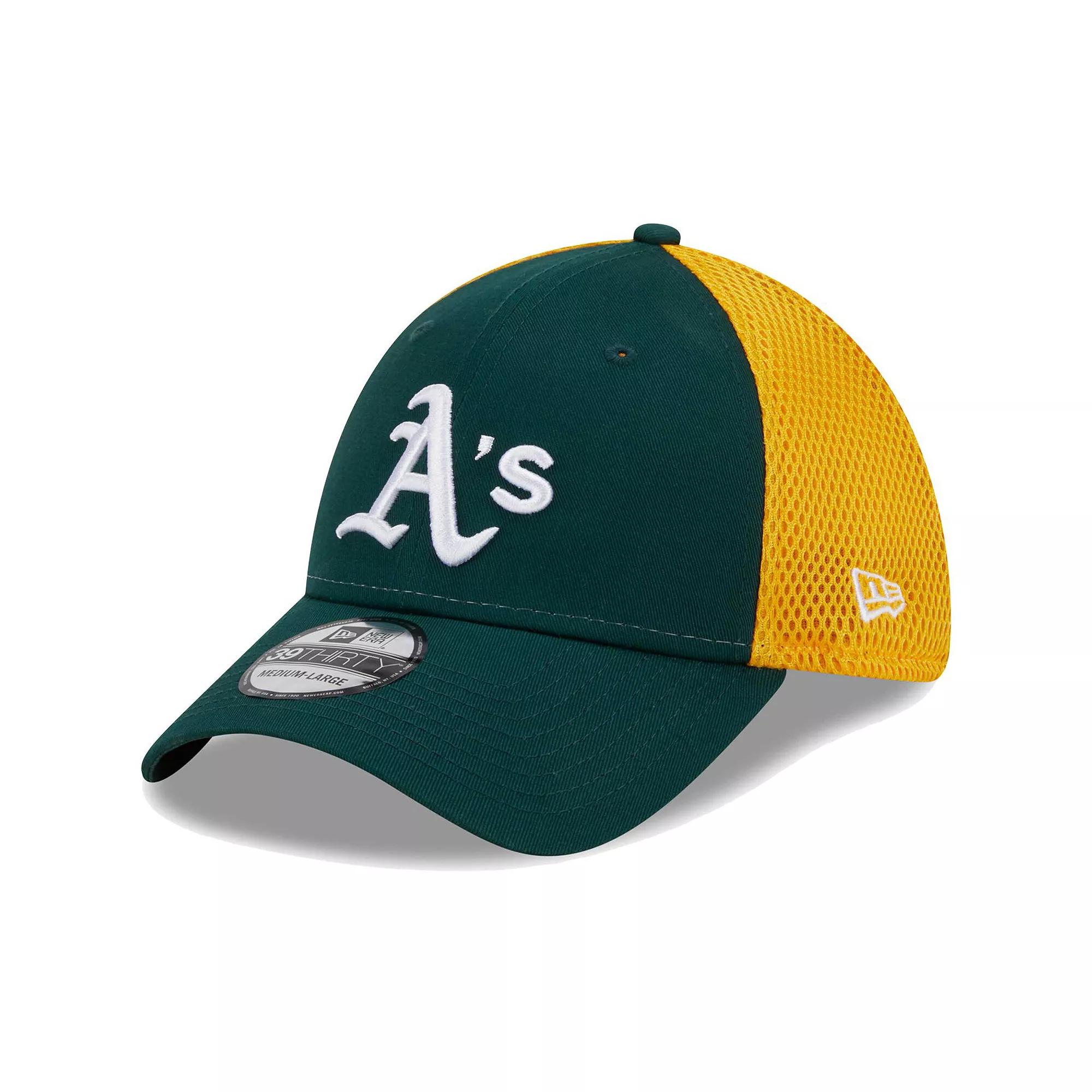 Men's New Era Green Oakland Athletics Team Neo 39THIRTY Flex Hat, Size: Medium/Large Product Image