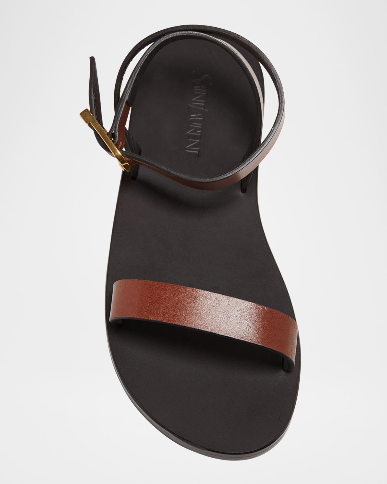 Sahara Leather Ankle-Strap Sandals Product Image