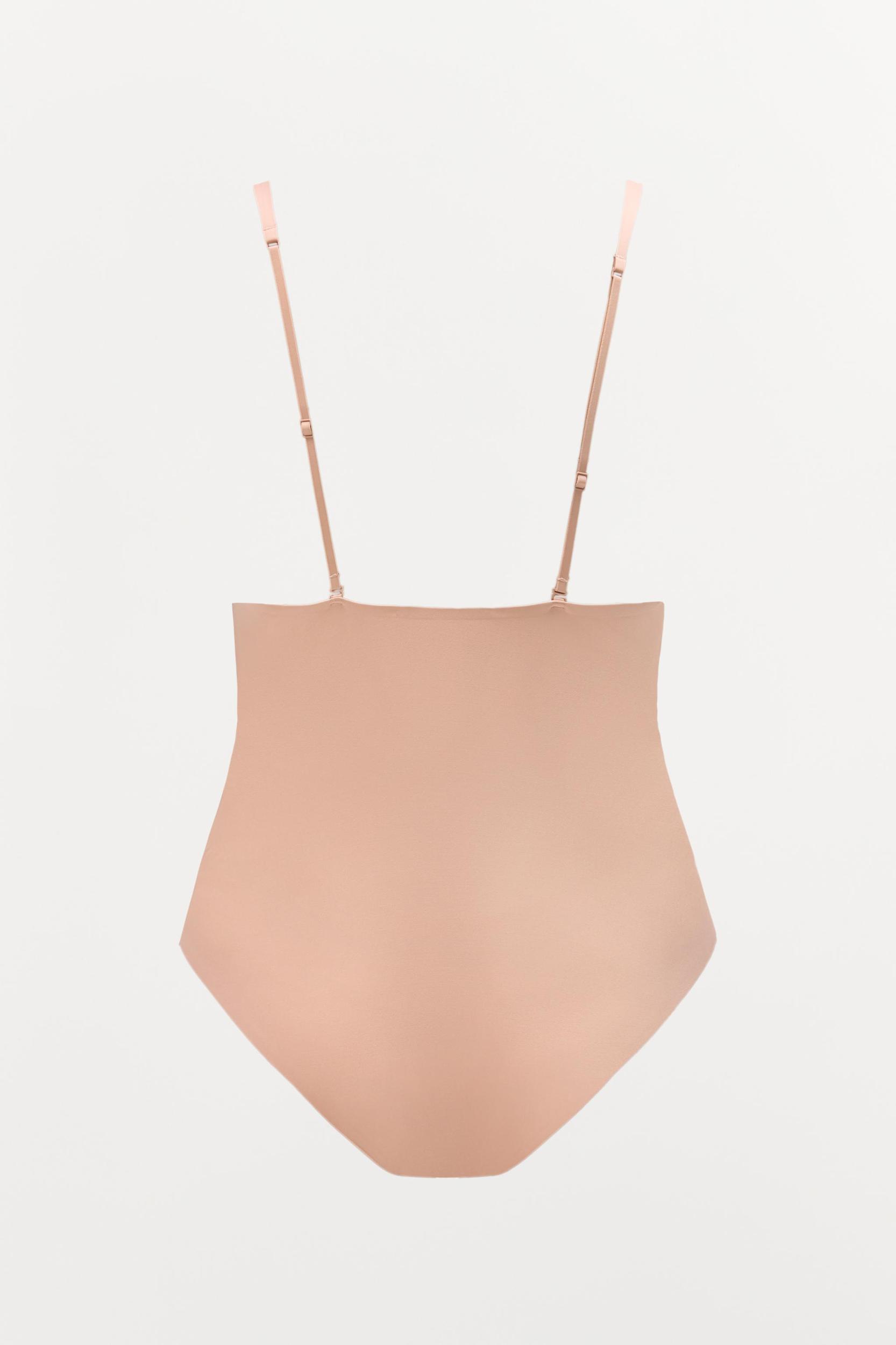 POLYAMIDE CROSS-BACK STRAPPY BODYSUIT Product Image