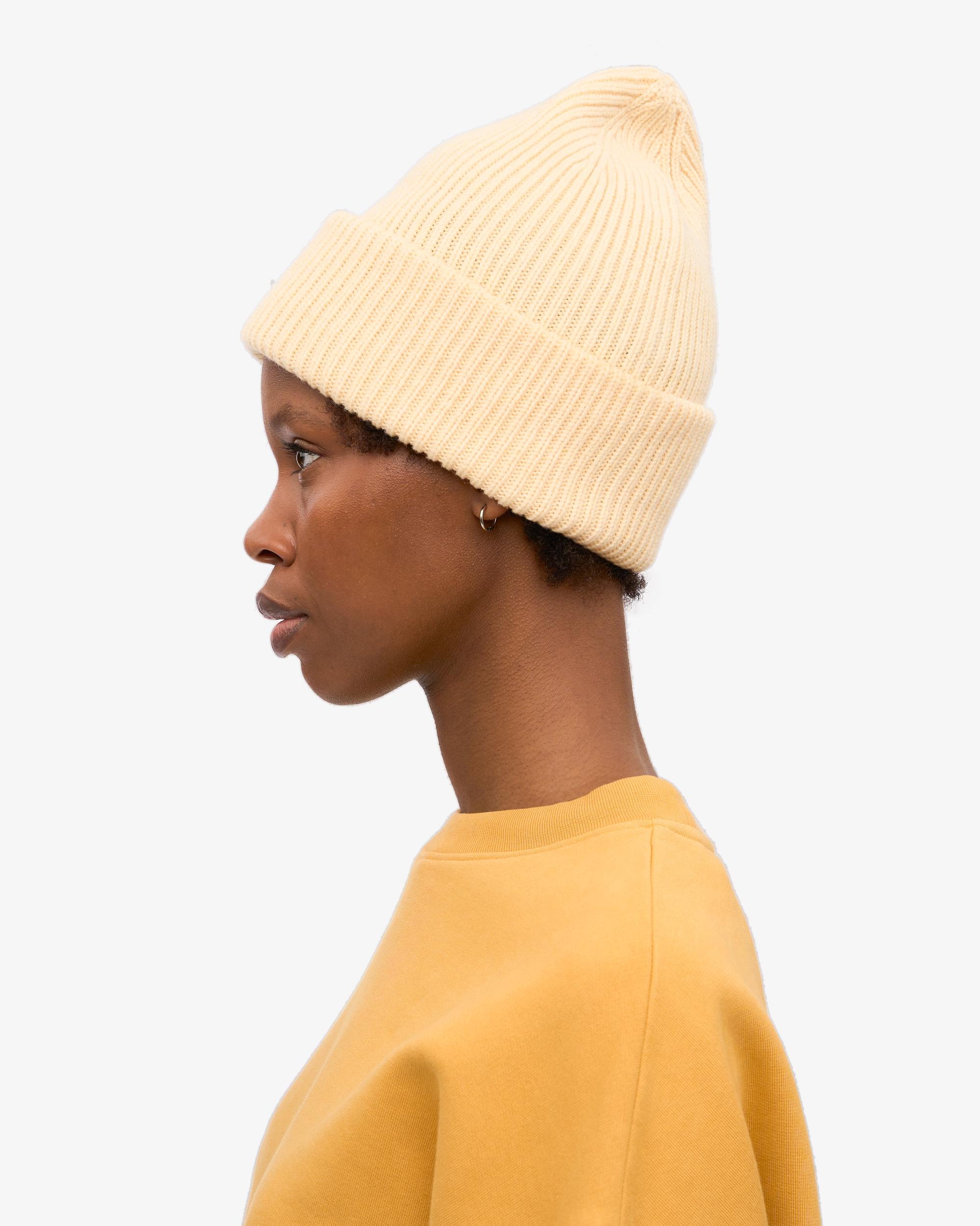 Merino Wool Hat - Soft Yellow Product Image