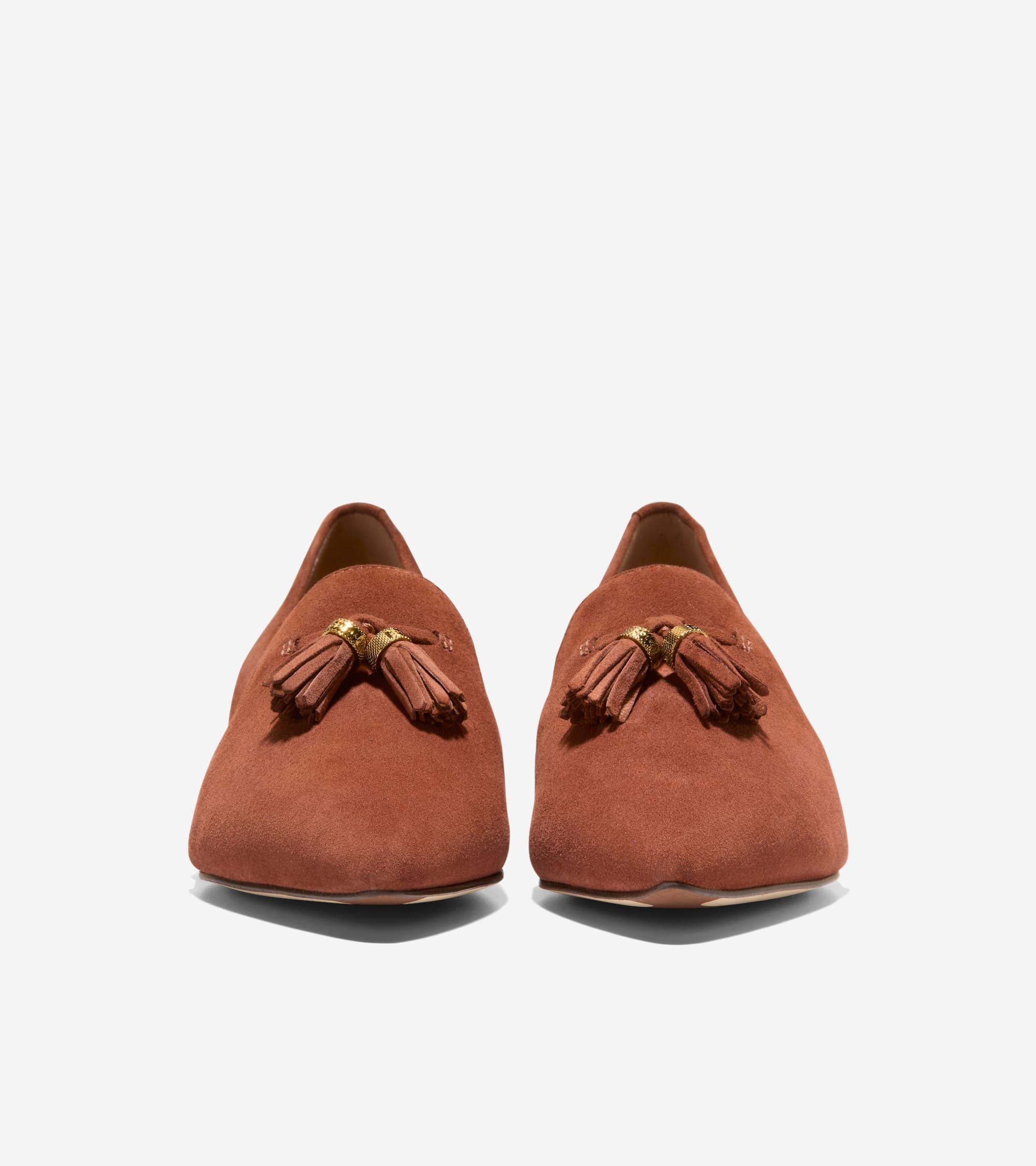 Women's Vanya Tassel Flats in Brown | Cole Haan Product Image