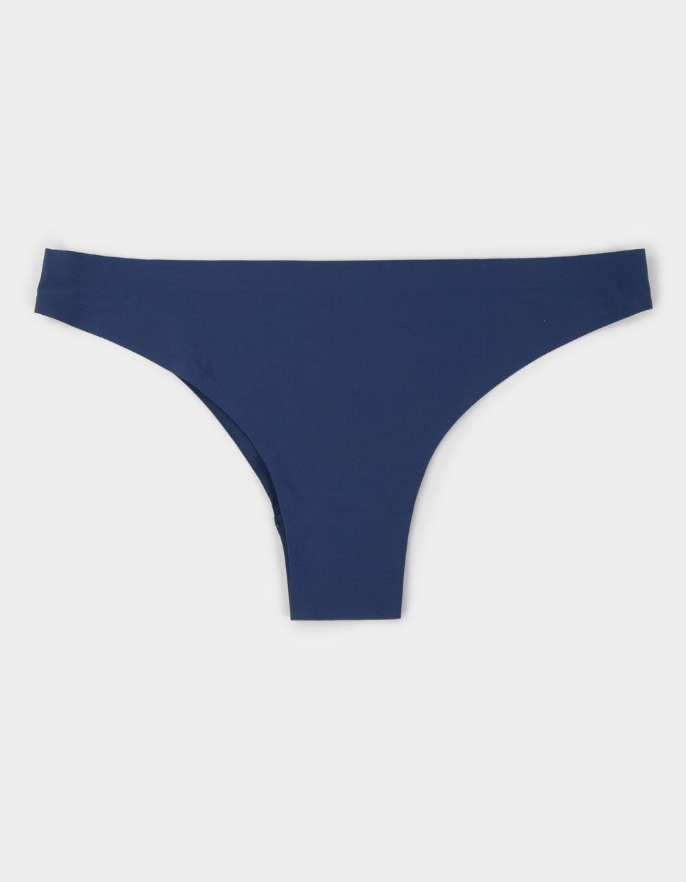 FULL TILT Micro Lasercut Cheeky Panties - NAVY Product Image