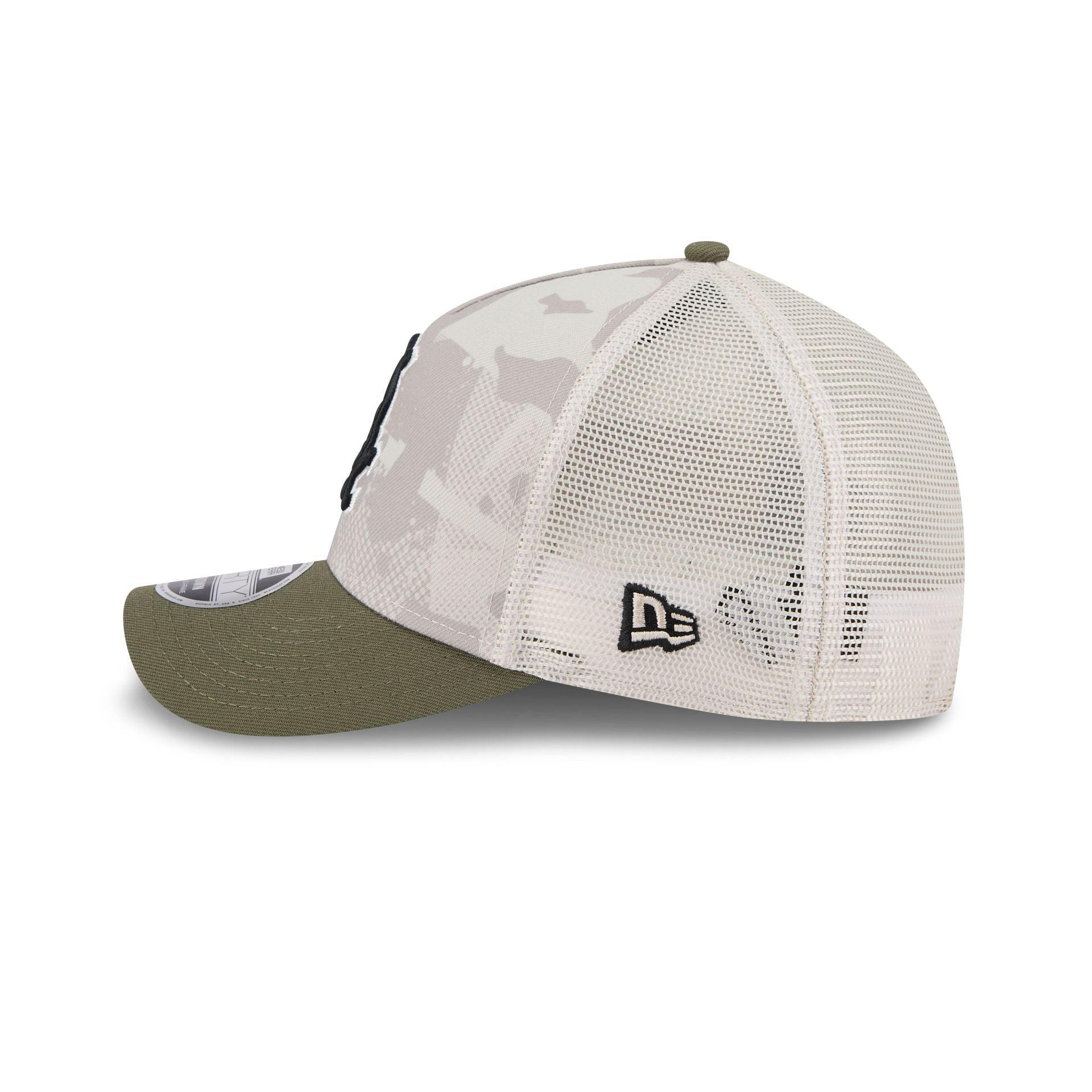 Chicago White Sox Armed Forces Day 2025 9FORTY M-Crown A-Frame Trucker Hat Male Product Image