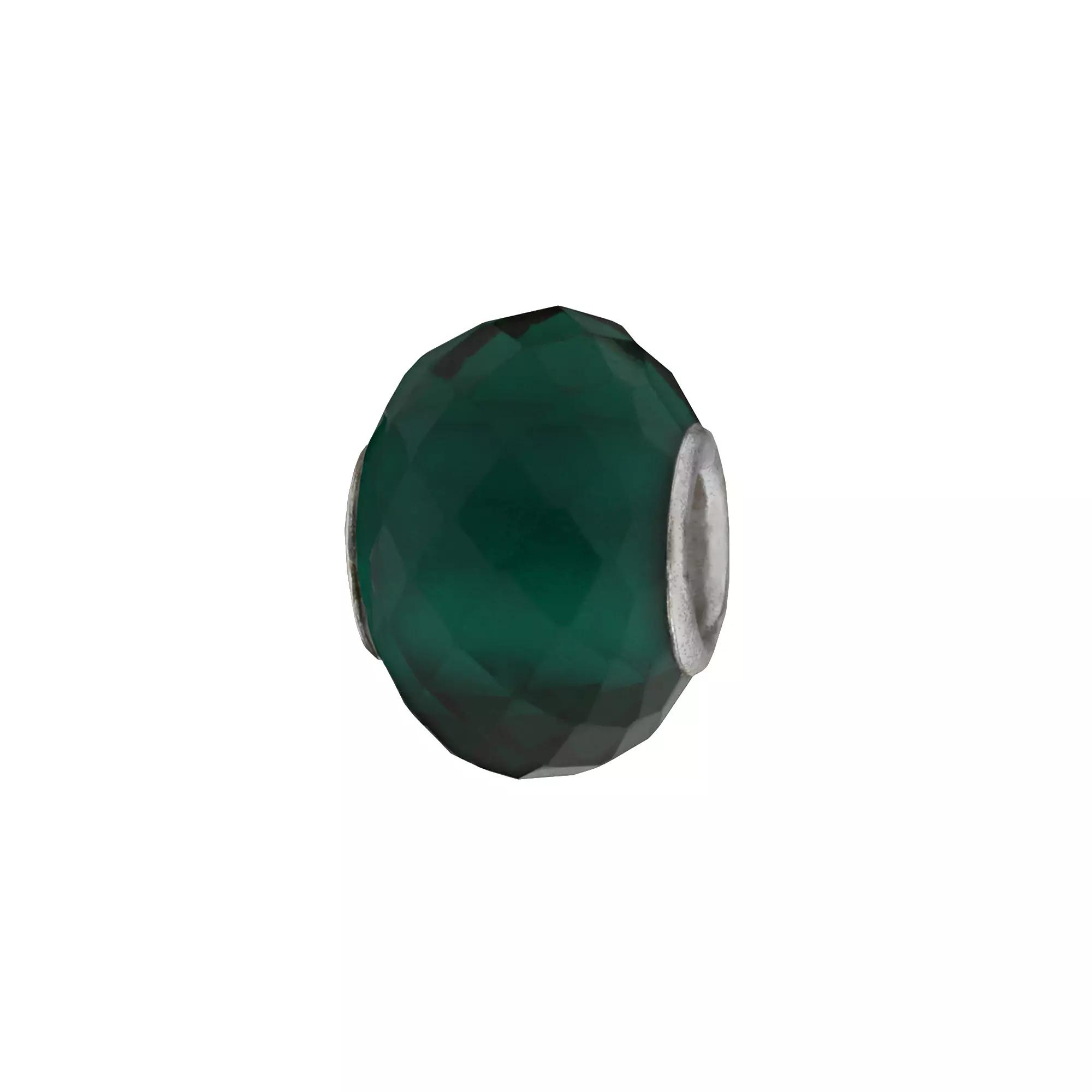 Individuality Beads Sterling Silver Multifaceted Glass Bead, Women's, Blue Product Image