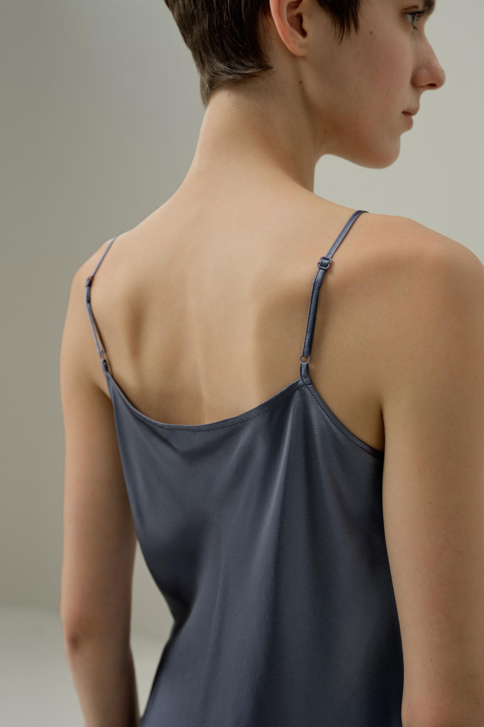 Lace-Trimmed Silk Camisole Product Image