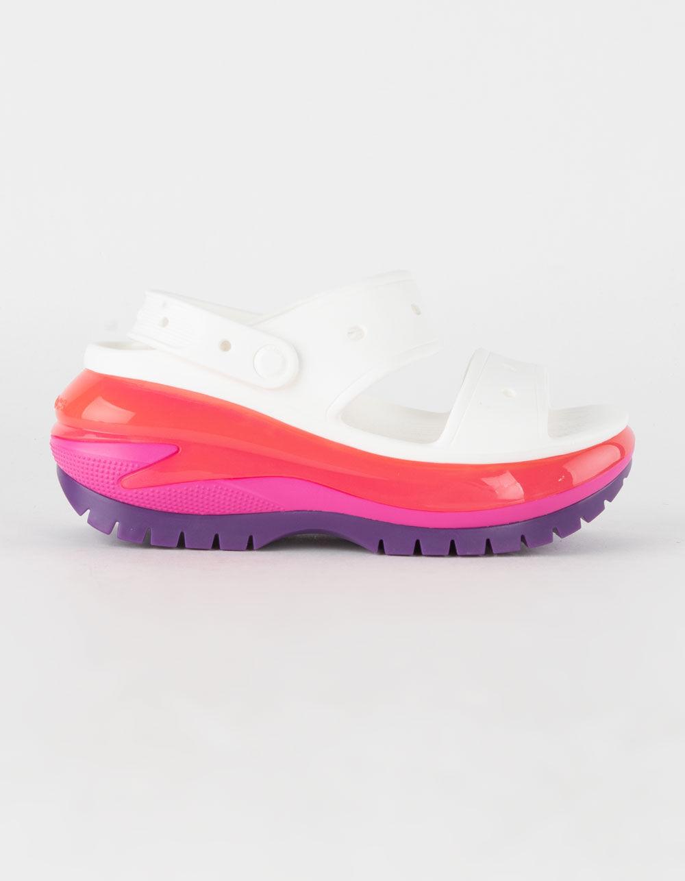 CROCS Mega Crush Womens Platform Sandals - WHITE COMBO Product Image