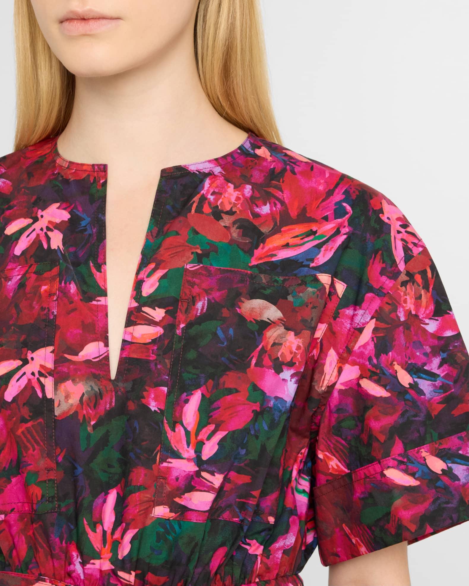 Nadira Floral Short-Sleeve Mini Dress Product Image