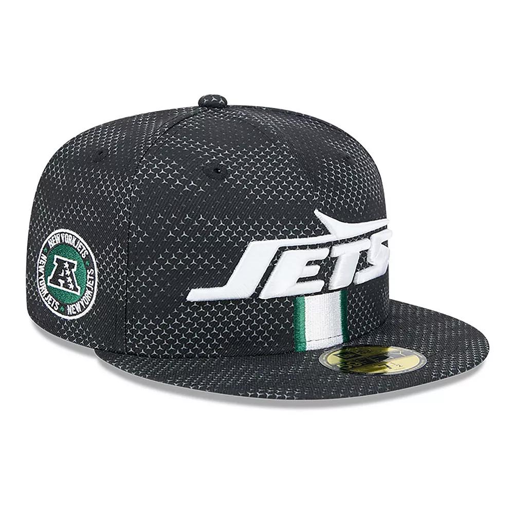 Men's New Era  Black New York Jets 2024 Sideline 59FIFTY Fitted Hat, Size: 7 Product Image