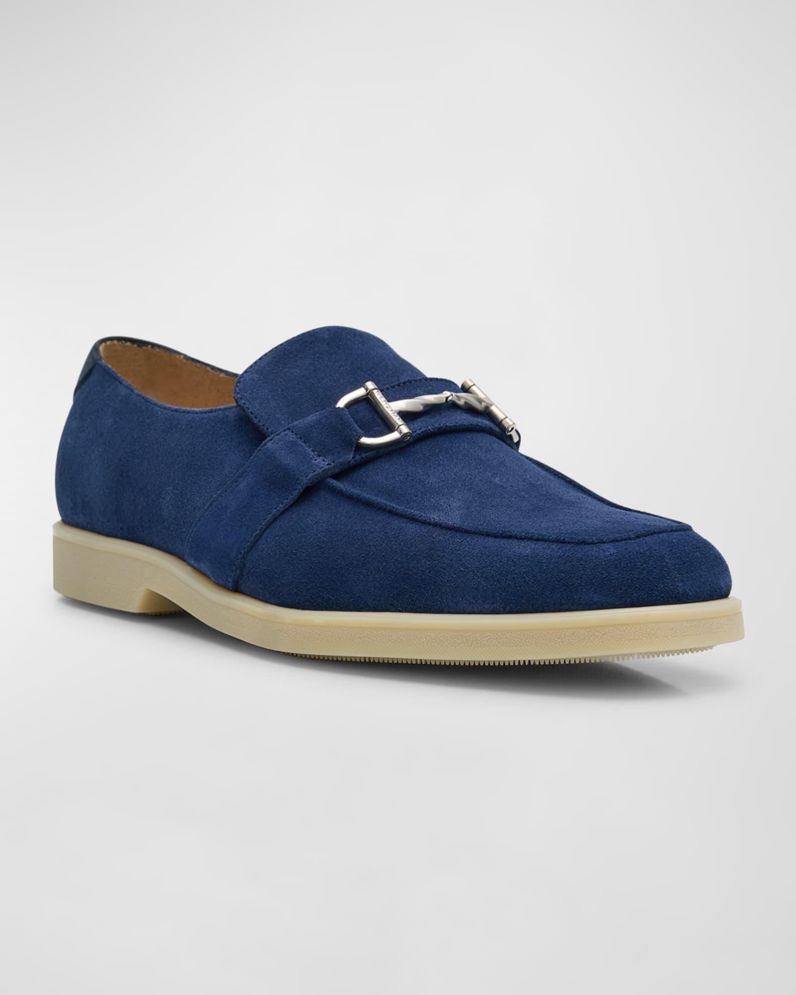 Men's Aurelio Nubuck Twisted Bit Loafers Product Image