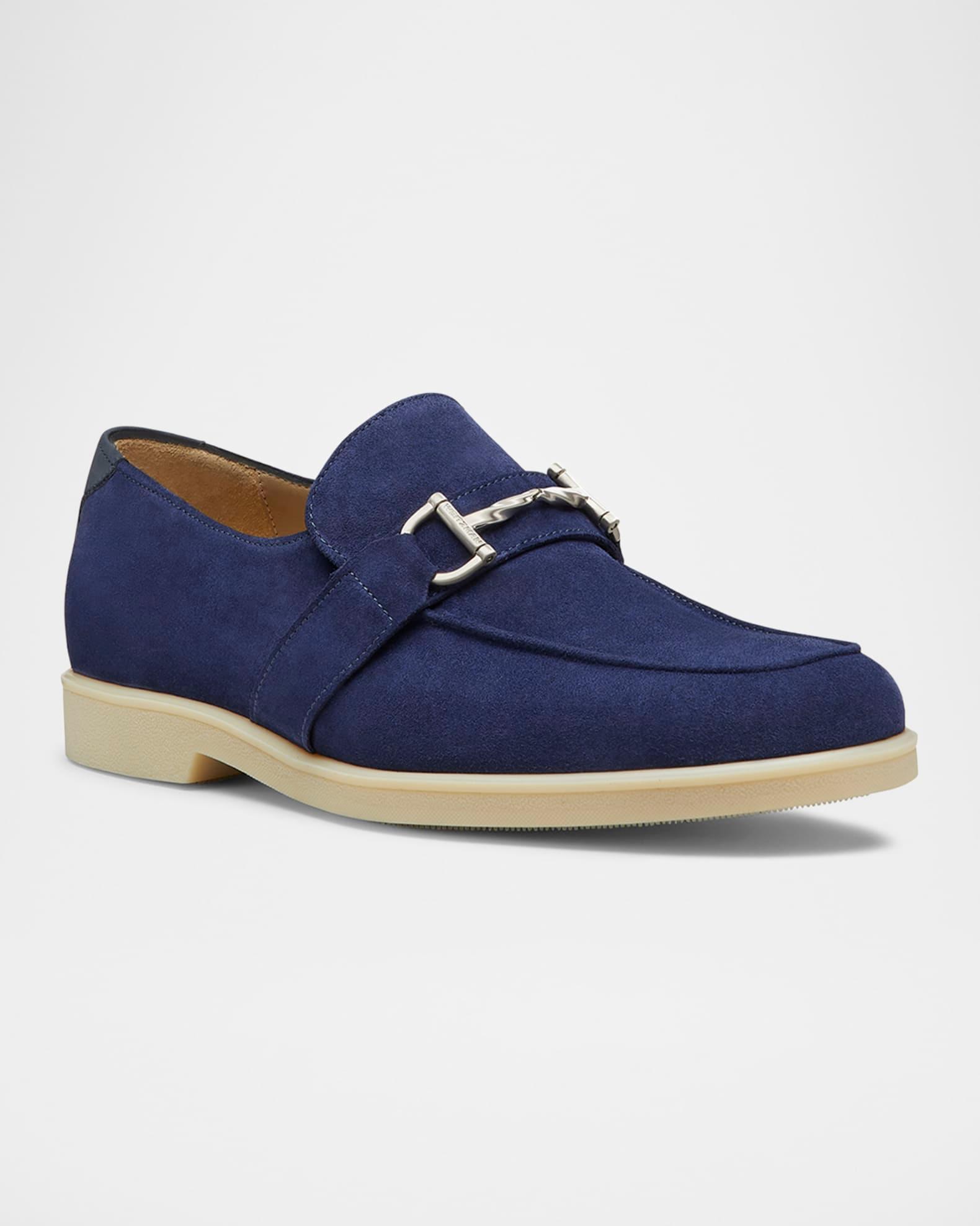 Men's Aurelio Nubuck Twisted Bit Loafers Product Image
