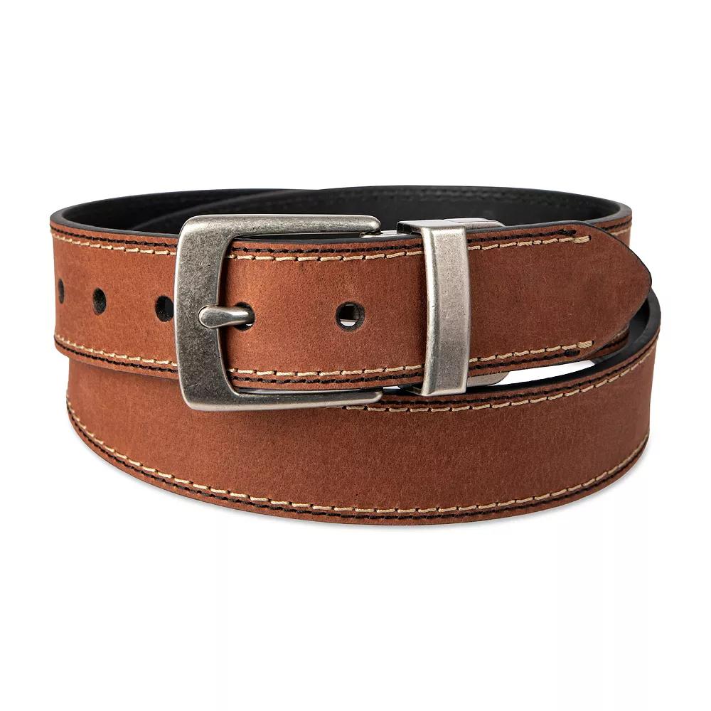 Men's Columbia Reversible Stitch Bordered Leather Belt,  Product Image