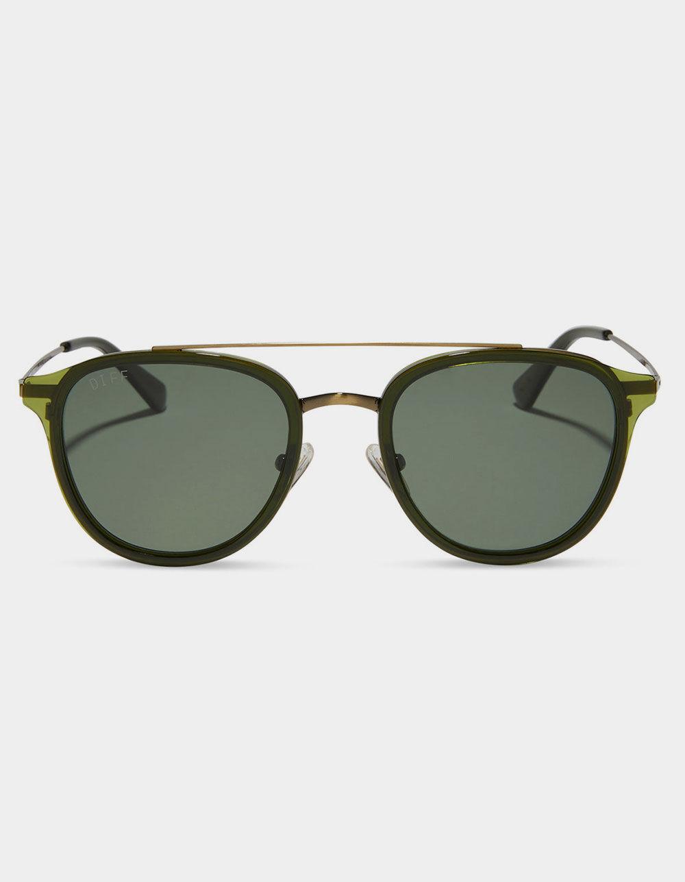 DIFF EYEWEAR Camden Polarized Sunglasses - DARK OLIVE Product Image