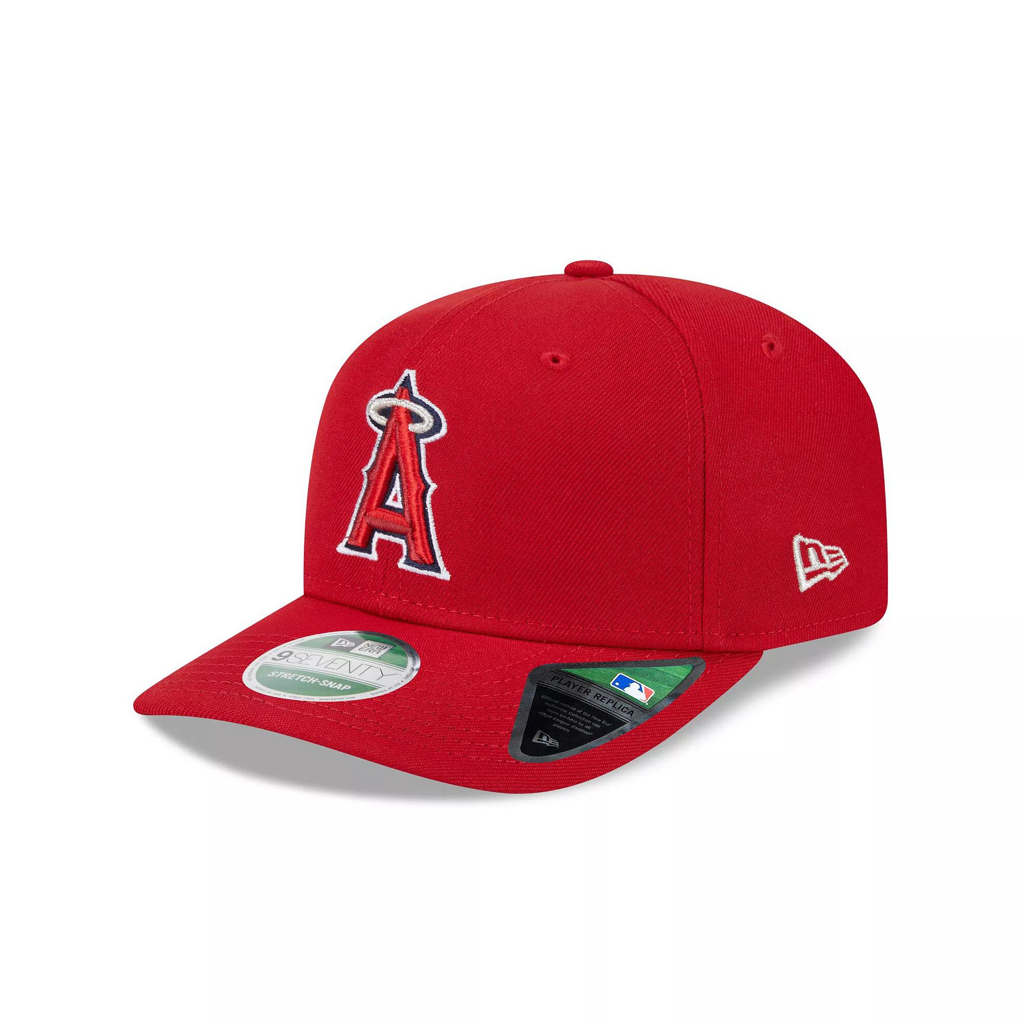 Men's New Era Red Los Angeles Angels Player Replica 9SEVENTY Adjustable Hat Product Image