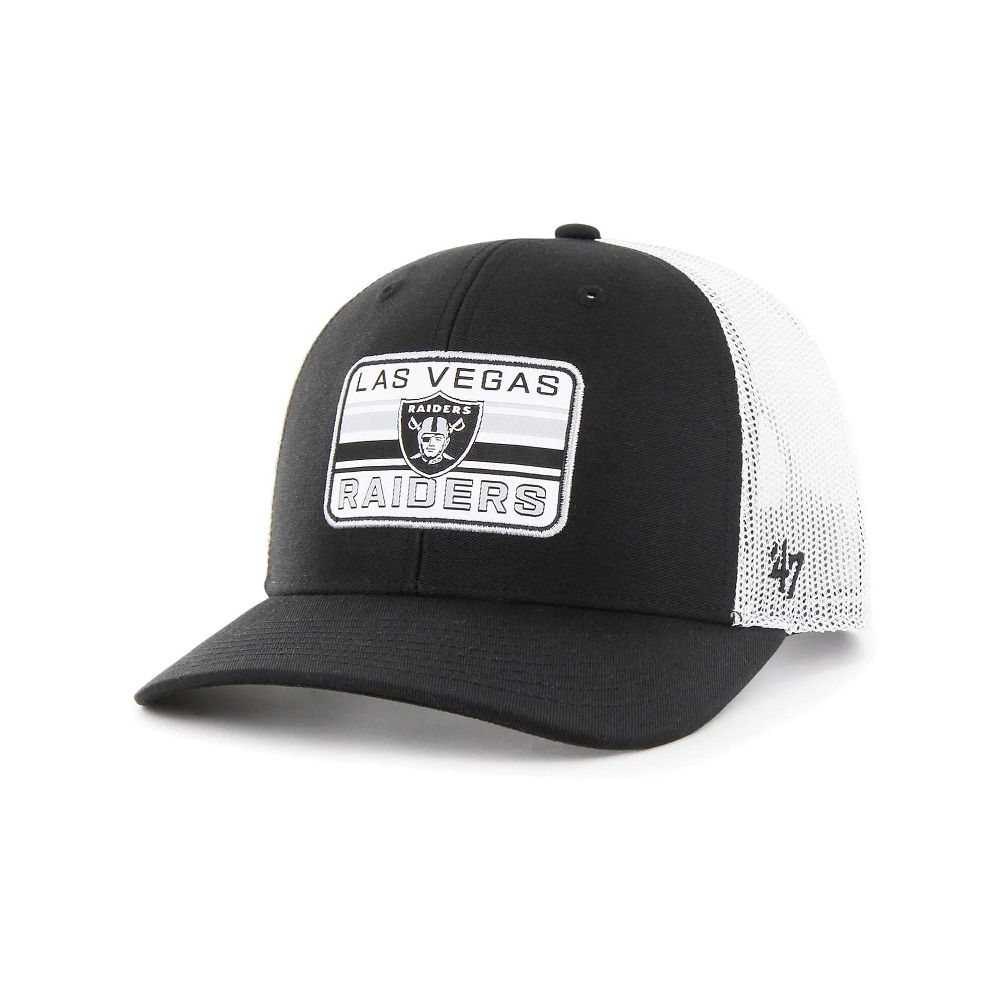 Men's '47 Black/White Las Vegas Raiders Drifter Adjustable Trucker Hat, Lvr Black Product Image