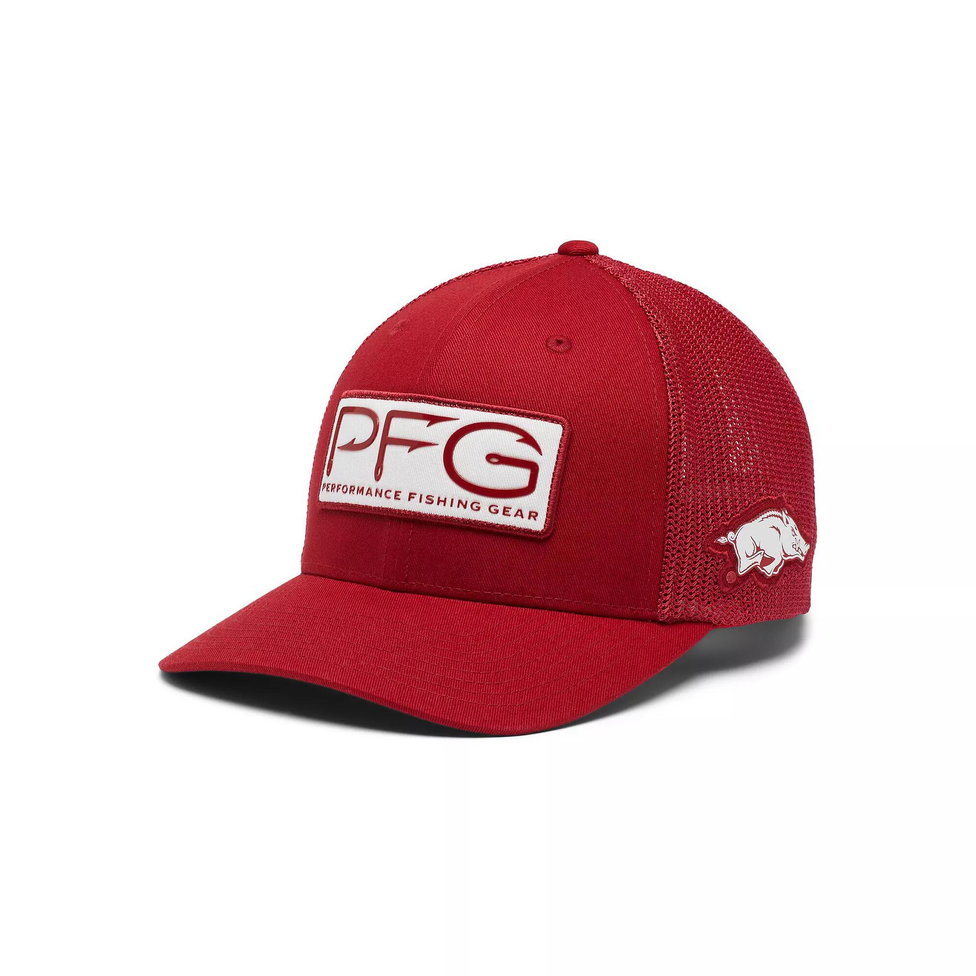 Men's Columbia Cardinal Arkansas Razorbacks PFG Hooks Flex Hat,  Product Image